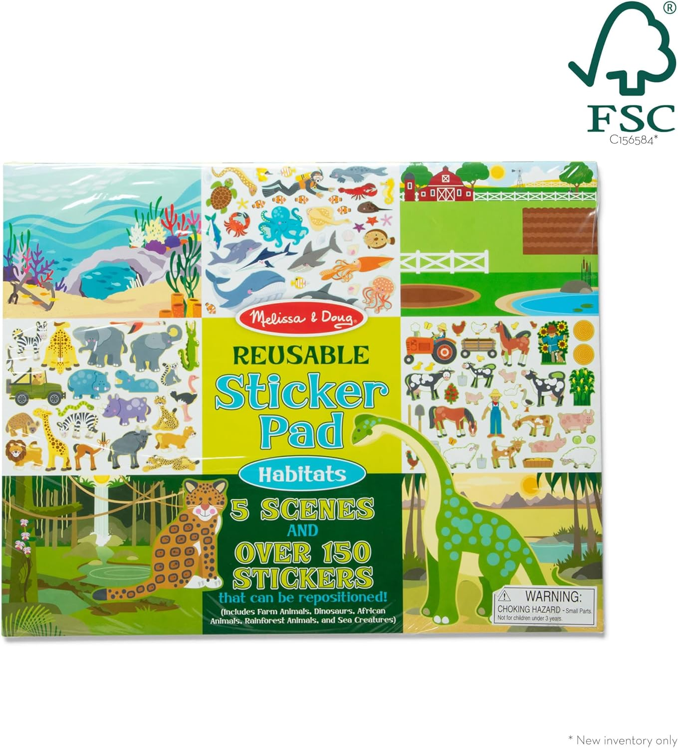 Melissa and Doug - Reusable Sticker Pad - Habitats image number 4