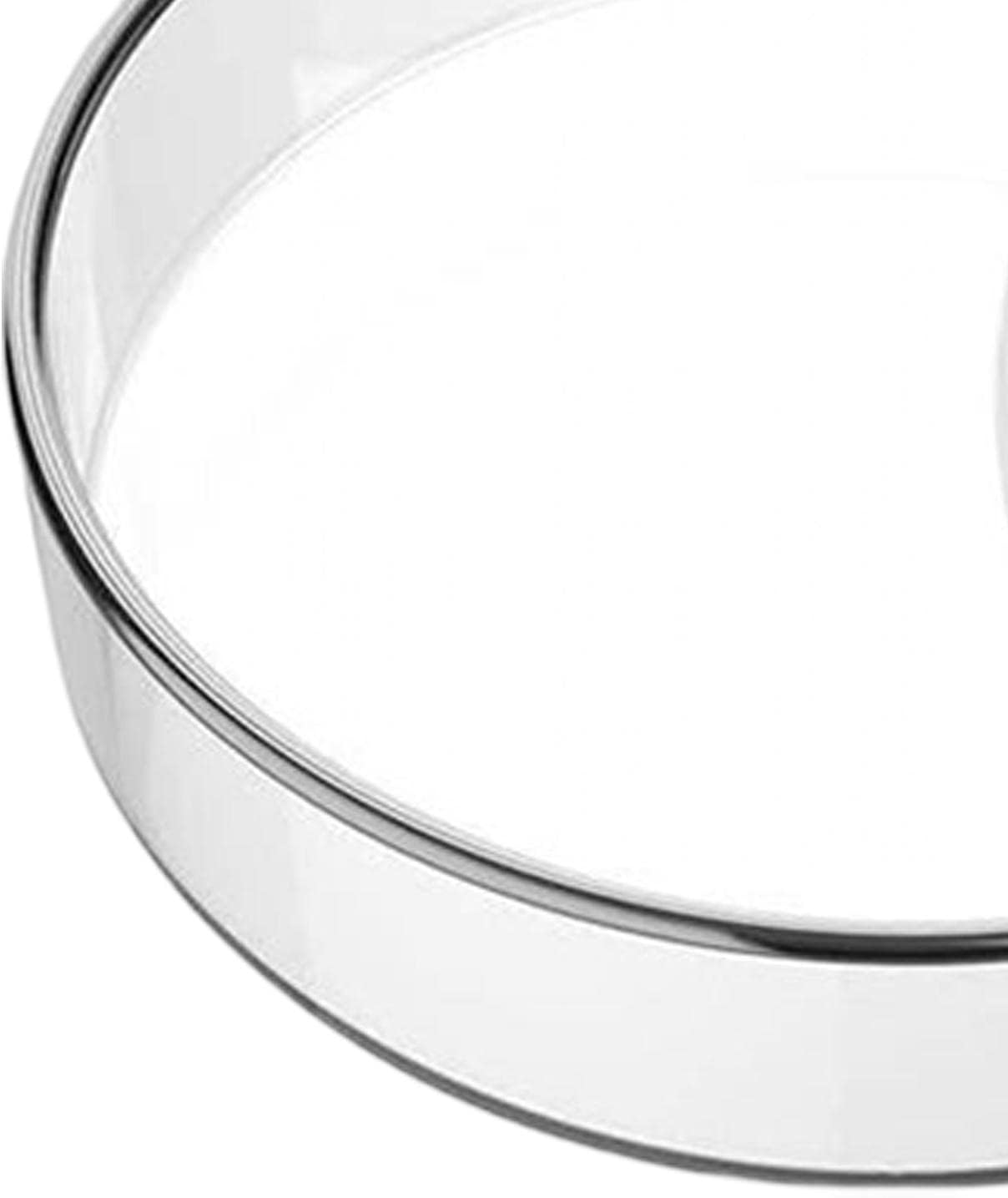 10X High Borosilicate Glass Petri Dishes with Lids Culture Dishes Easy to Observe Smooth Edge Stability Petri Plates for School Accessories, 90Mm image number 2