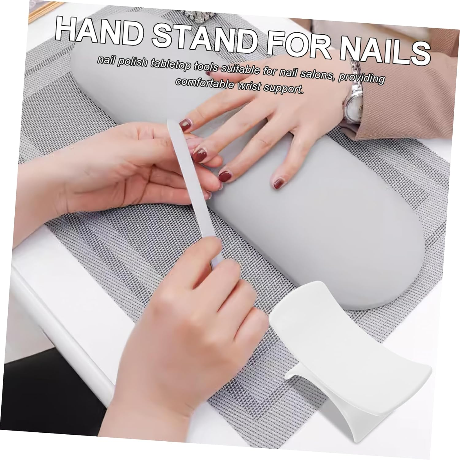 LALADEFIEE Nail Mat Nail Supplies Ergonomic Hand Rest Pillow Wrist Rest for Manicure image number 5