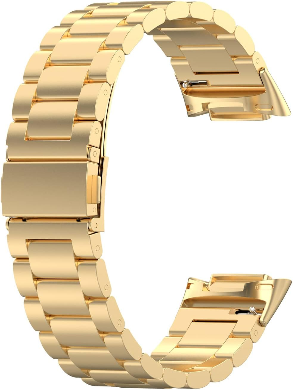 For Fitbit Charge 6 Band/Fitbit Charge 5 Band Women Men,Metal Stainless Steel Strap Replacement Wristbands image number 2