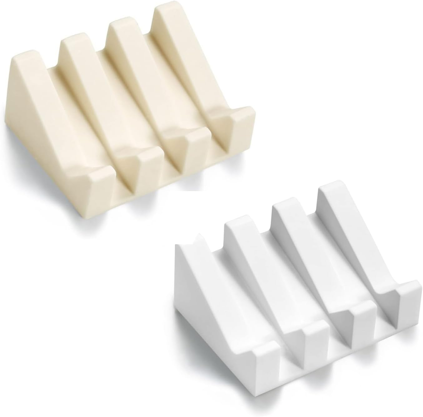 Soap Dish 2 Pcs Soap Holder Piano-Shaped for Bathroom, Kitchen, Soap Organizer, save Space and Keep Things Tidy image number 2