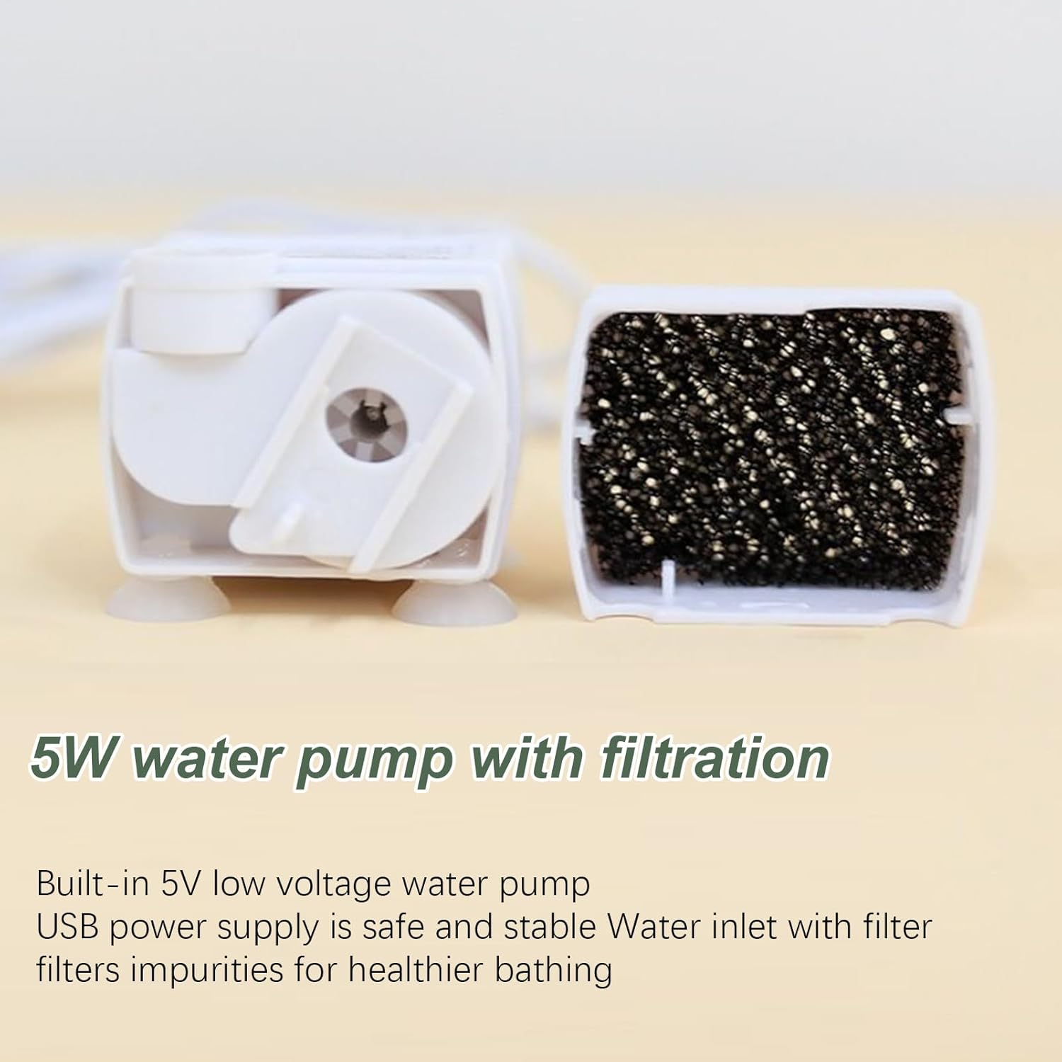 Automatic Shower Bath for Parrots, Rechargeable Tub with Circulating Faucet for Bird, Fun Pet Bathing for Small and Medium Birds like Lovebirds, Easy to Clean Cage Supply for Healthy Grooming image number 6