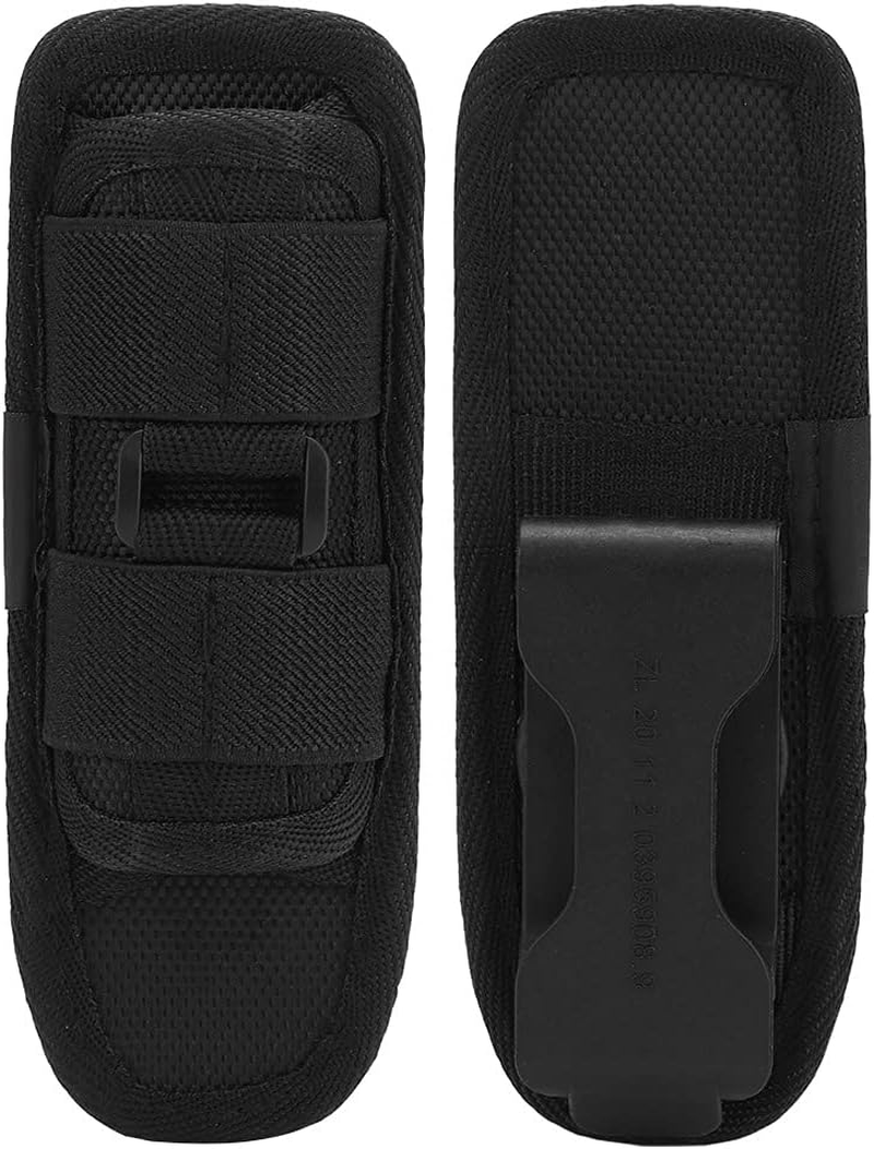 Torch Holder, Black Flashlight Holster, for Outdoor Hiking Daily Maintenance Lights Field Work Climbing