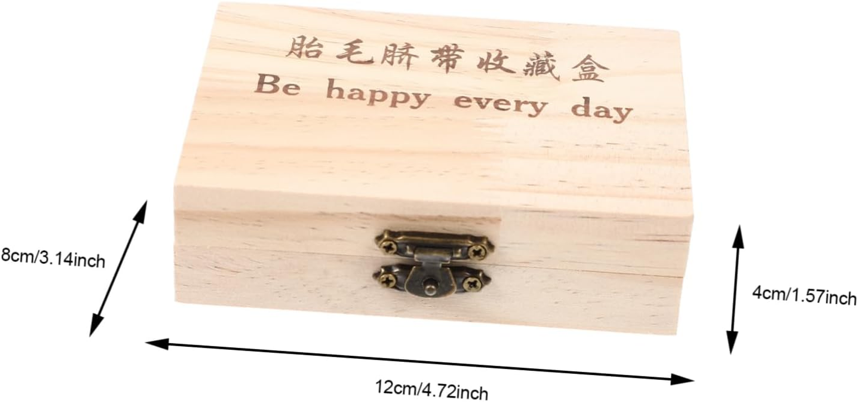 Wooden Storage Box for Teeth Preservation Fetal Hair Collection Box Souvenir Storage Bottle for Boy Girl Keepsakes image number 5