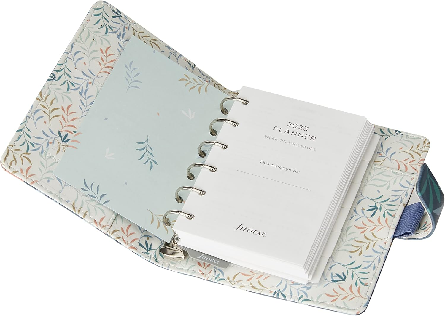 Filofax - Botanical Organiser 2023 - Pocket - Blue - Green image number 6