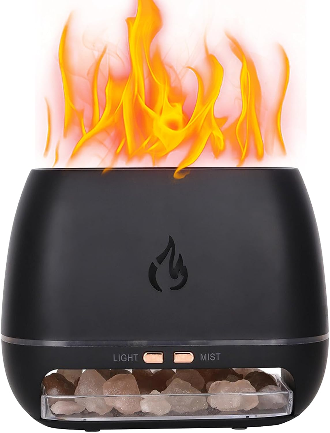 Ultrasonic Aromatherapy Diffusers | Essential Oil Diffuser with Salt Rock Base &ndash; Humidifier with 7 Colours Lights for Bedroom Bathroom Living Room Office Car Yoga Meditation - Yellow image number 5