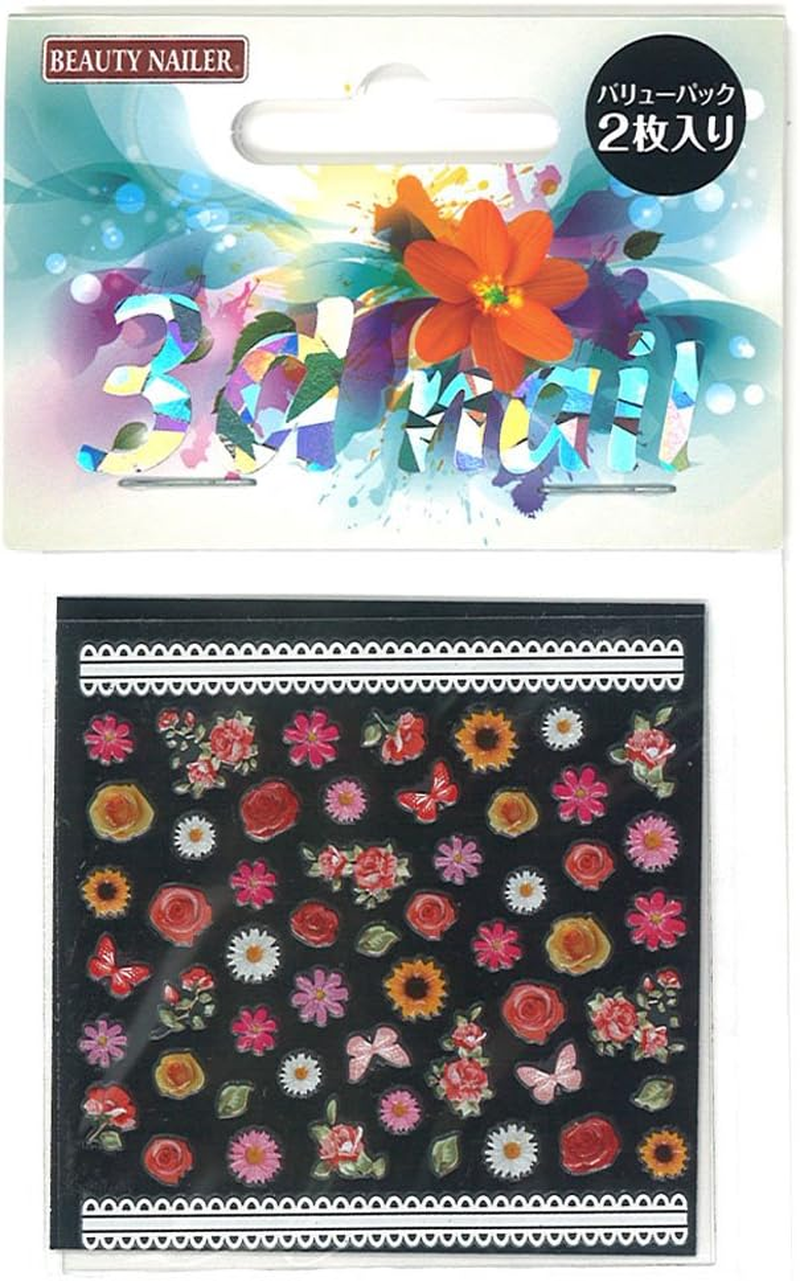 Beauty Nailer Shell-3 Nail Stickers and Stickers for 3D Nails