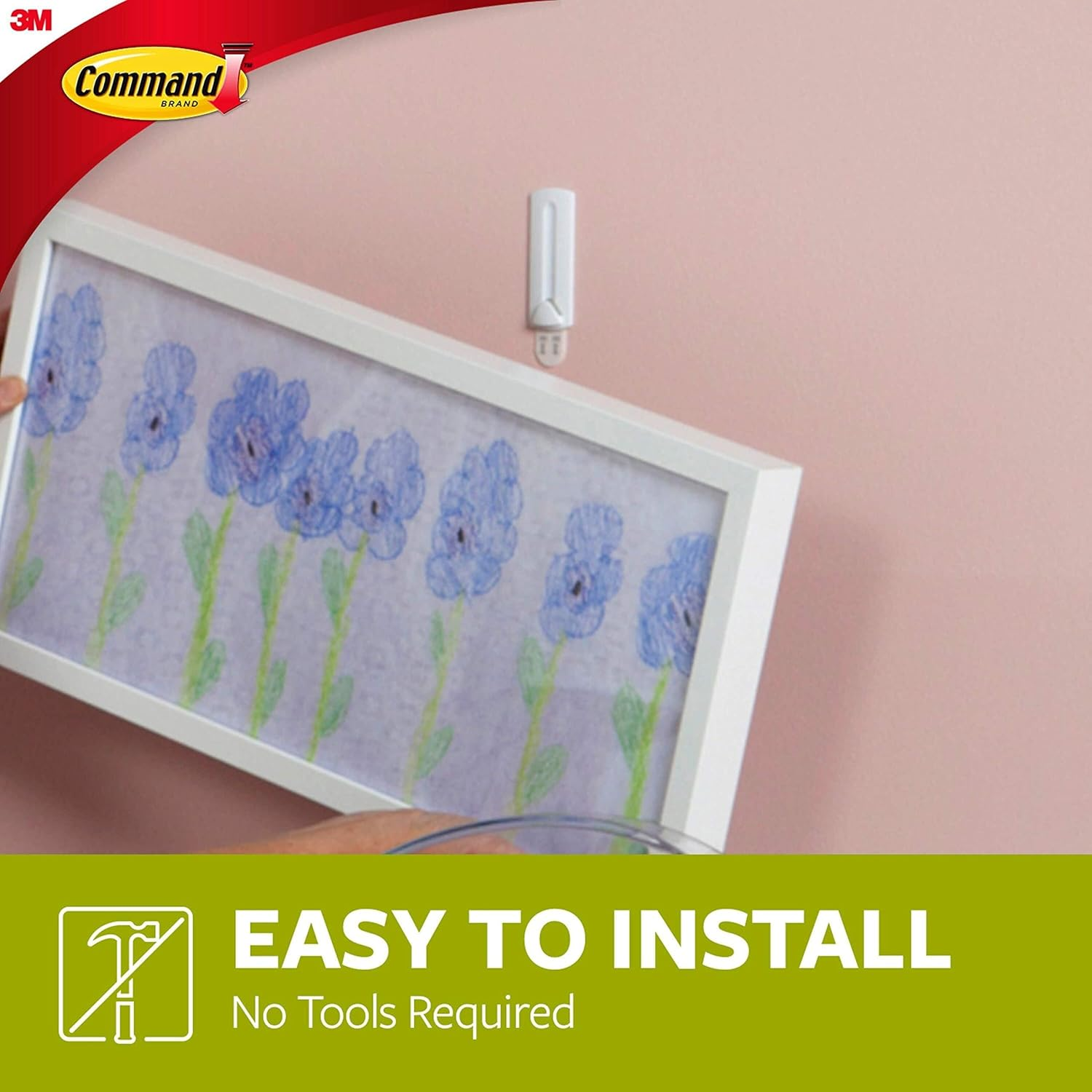 Command Wire Back Picture Hanger Value Pack, White, 3-Hangers (17043-ES) image number 7