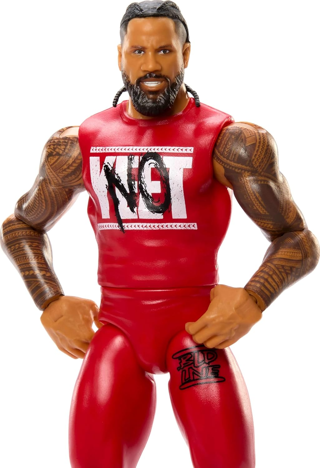 Mattel WWE Jimmy USO Action Figure, Main Event Series #155 6-Inch Collectible with 10 Articulation Points & Life-Like Look image number 3