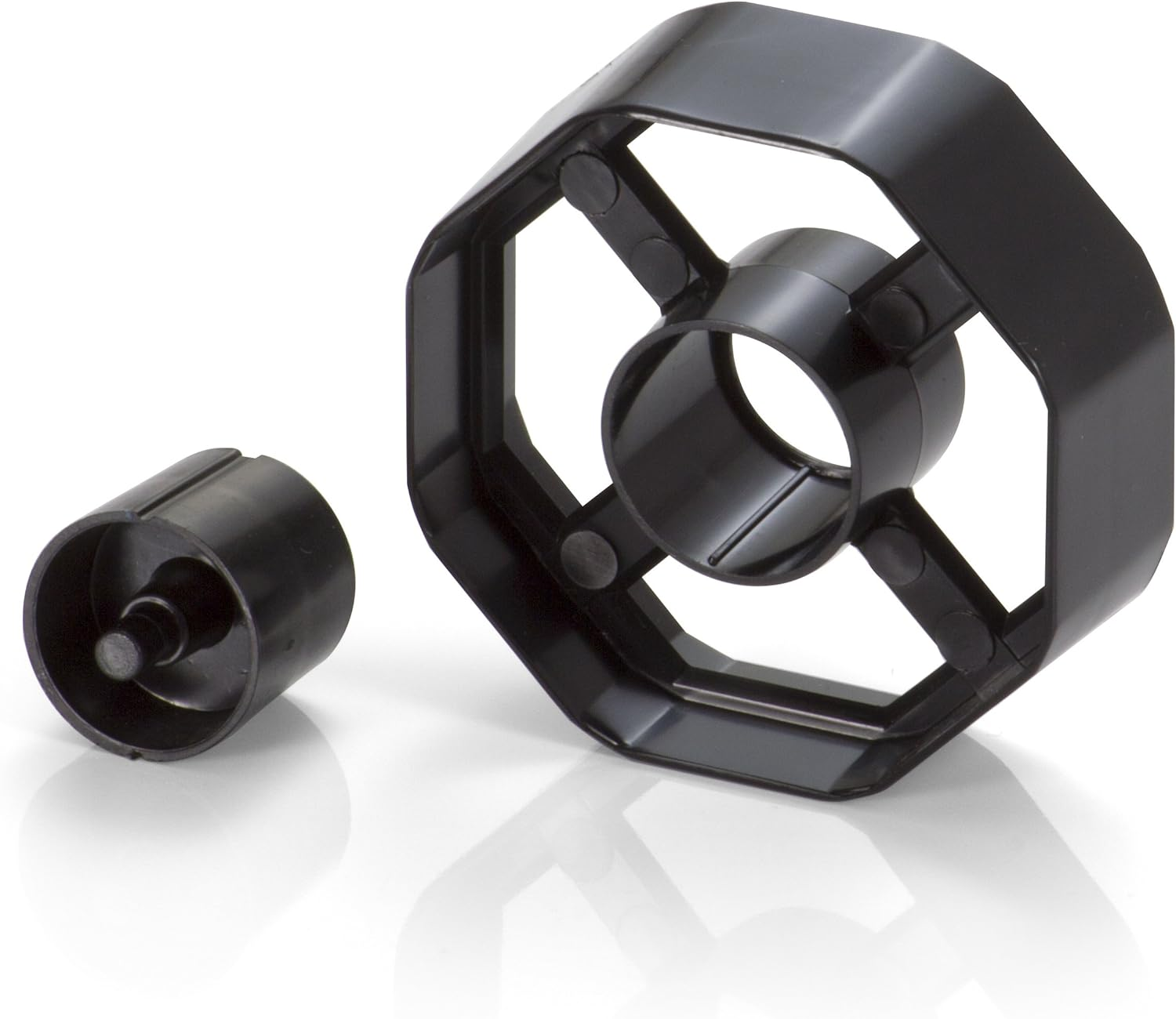 Officemate 2-In-1 Heavy Duty Tape Dispenser 1-Inch and 3-Inch Core, Black (96699) image number 4