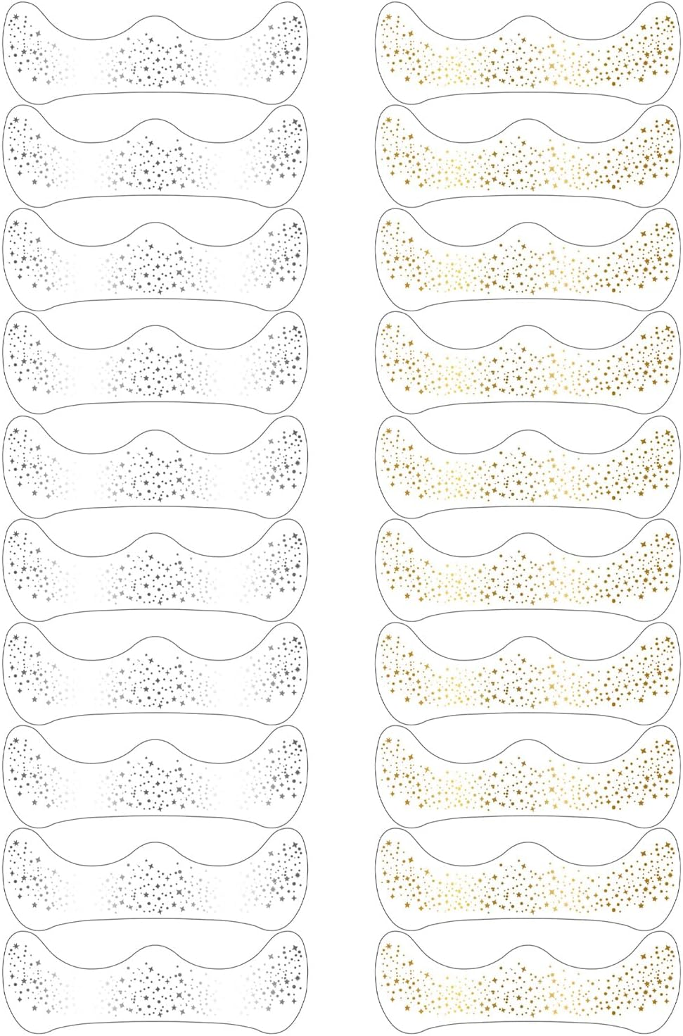 20 Flashing Freckle Tattoos, Party Body Arm Stickers, Fashionable Creative Tattoos, Party Party Decorations, Durable Waterproof image number 1