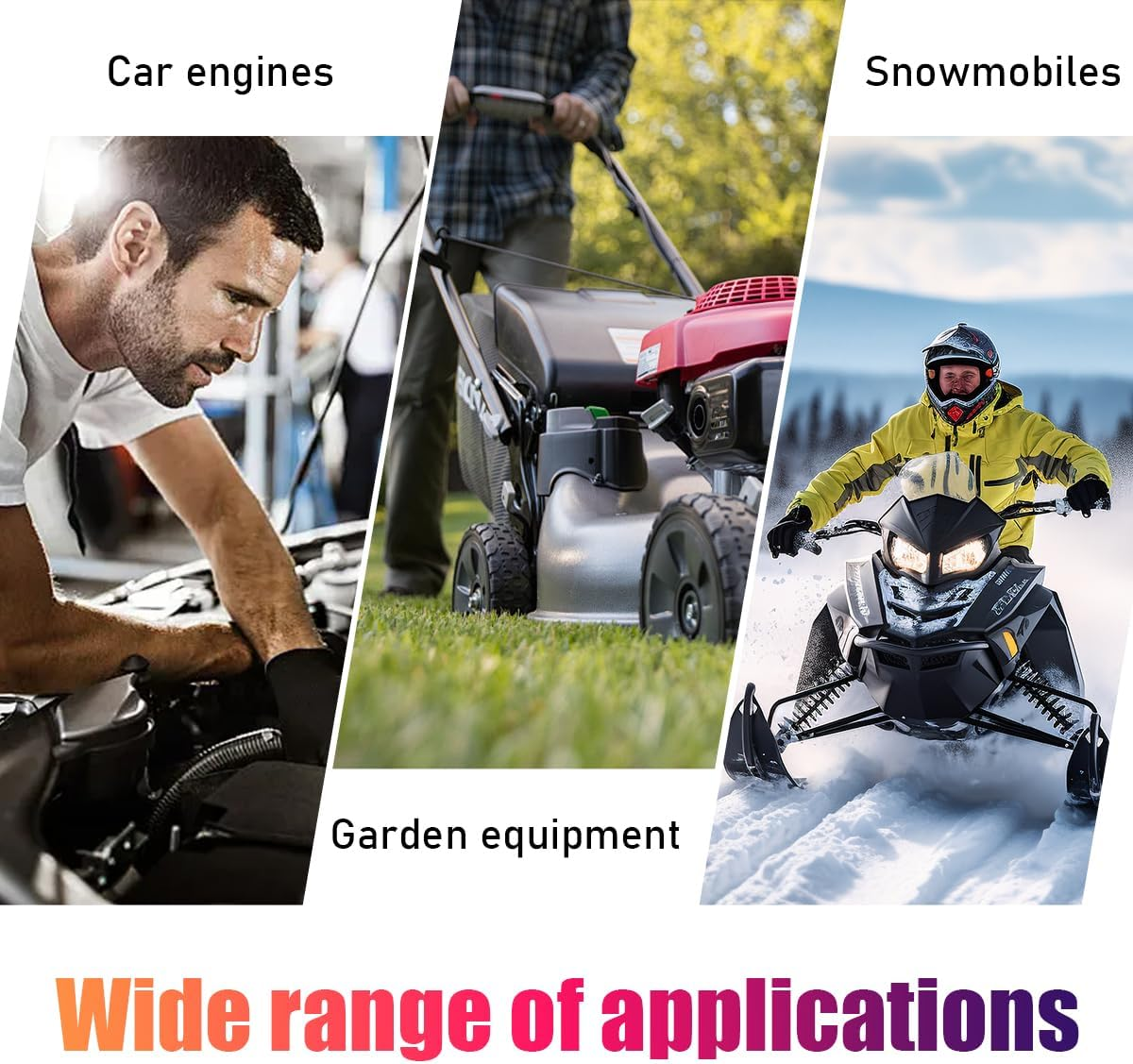 2 PCS Gas Fuel Filter, Lawn Mower 1/4" Inline Gas Fuel Filter, Replacement for OEM Number BS 298090S Fuel Filters 150 Micron for Engines without Fuel Pump, Car Accessories image number 2