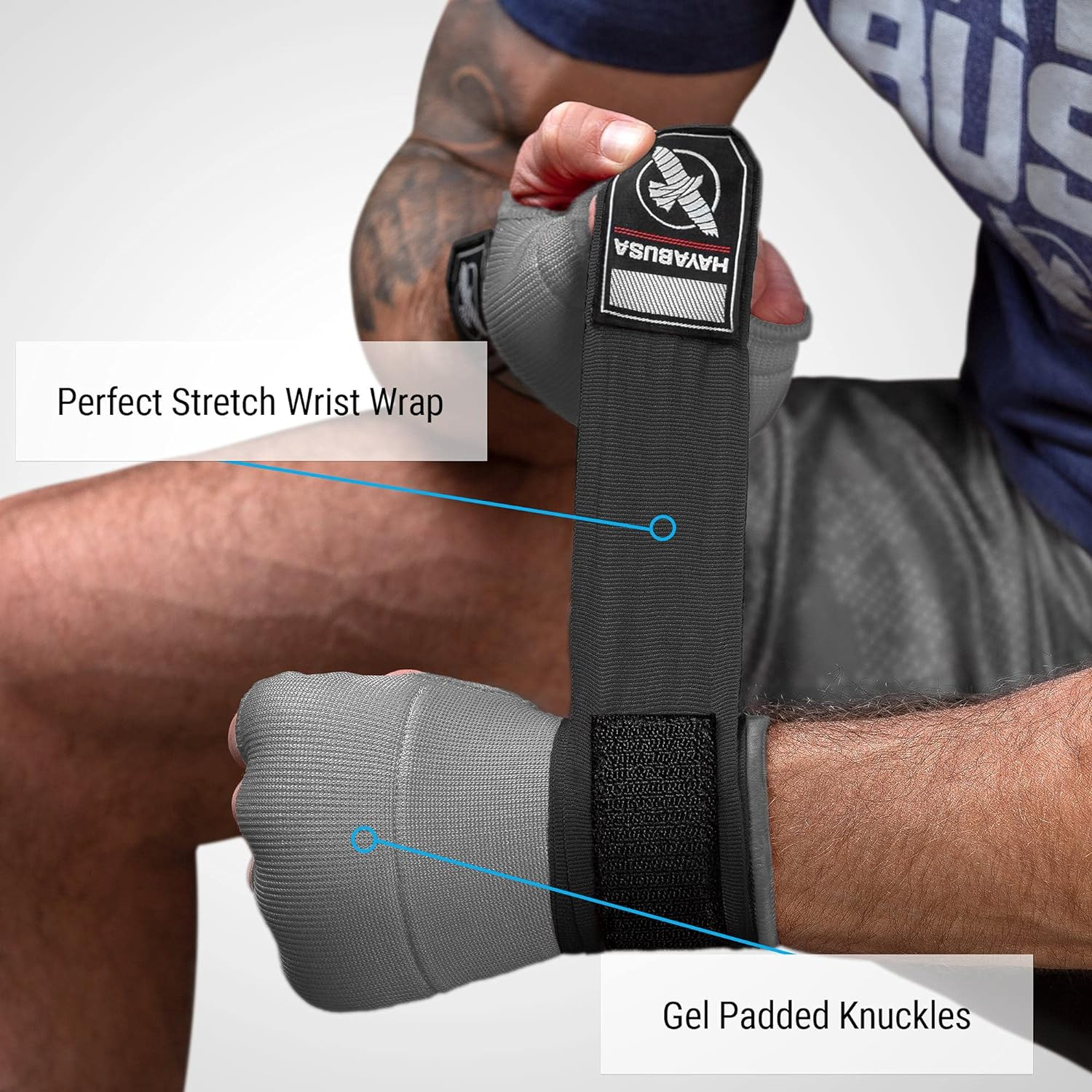 Hayabusa Hand Wrap | Gel Boxing Quick Hand Wrap Glove image number 3