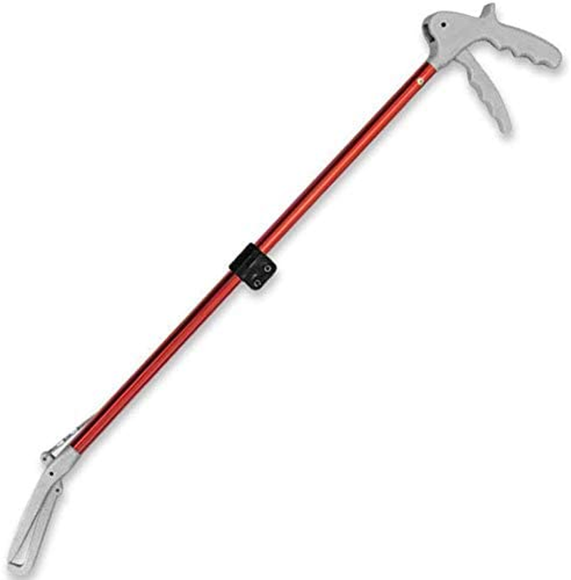 Foldable Red Hook Snake Tongs Grabber Handling Catcher Tool Wide Jaw (1.2M) image number 2