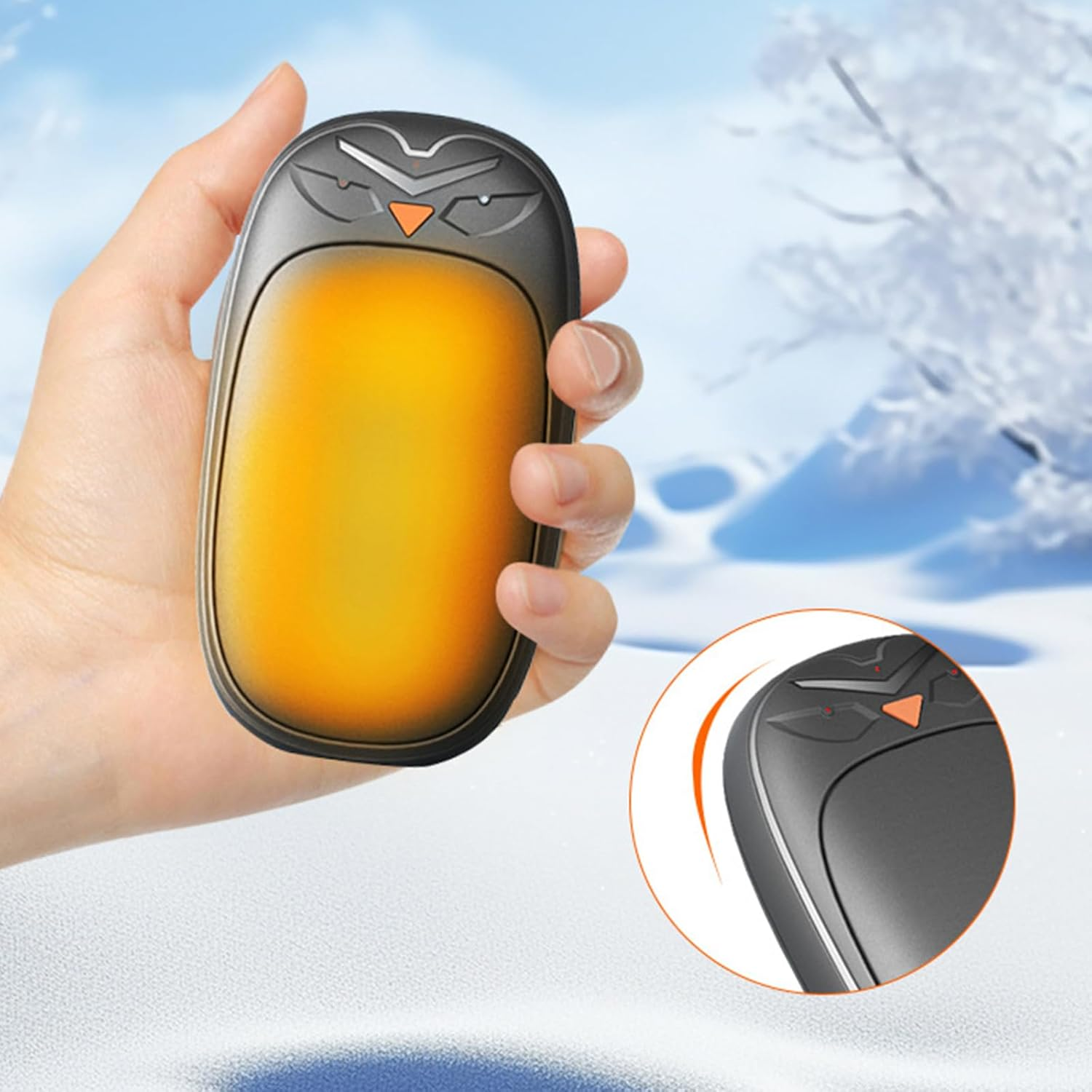 2 Pack Hand Warmer Rechargeable,Portable Electric Hand Warmers,Warmth Pocket Heater,3 Heat Settings,Fun Practical,2 in 1 Electric Hand Warmer for Winter Outdoor,Camping,Essentials,Gift image number 3