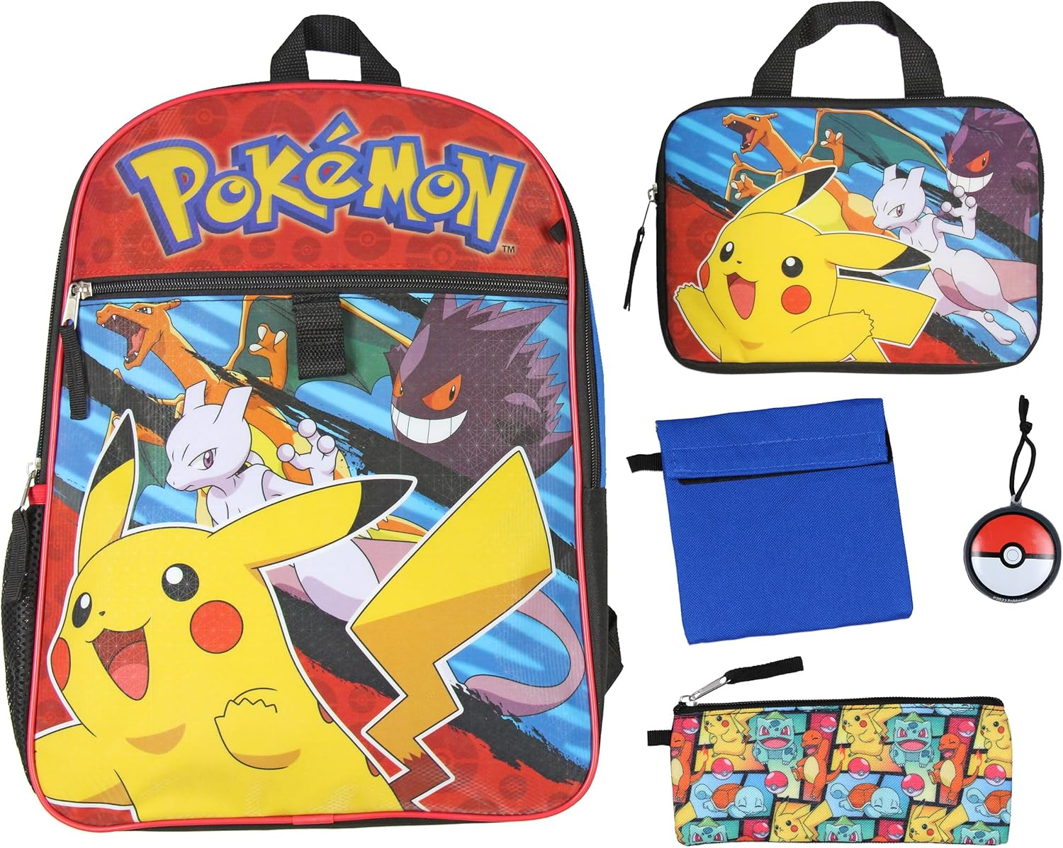 Pokemon Kids 16" Backpack 5PC Combo Set image number 4