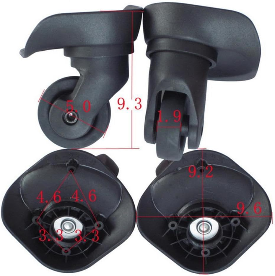 Baotyjie 2 Pieces Replacement A23 Wheels Luggage 360&deg; Rotation image number 3