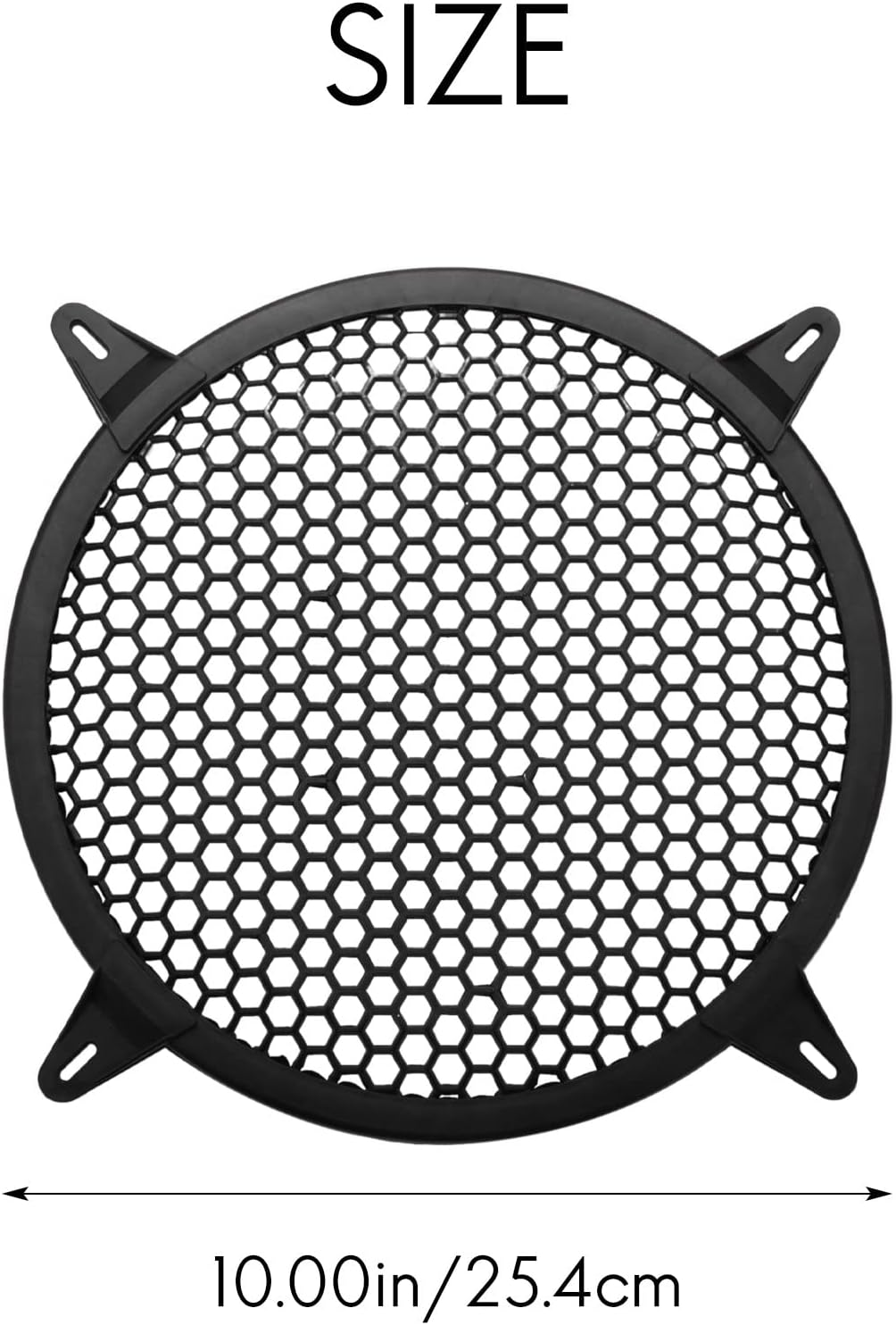 Subwoofer Grid Car Speaker Amplifier Grill Cover Mesh - 10 Inch