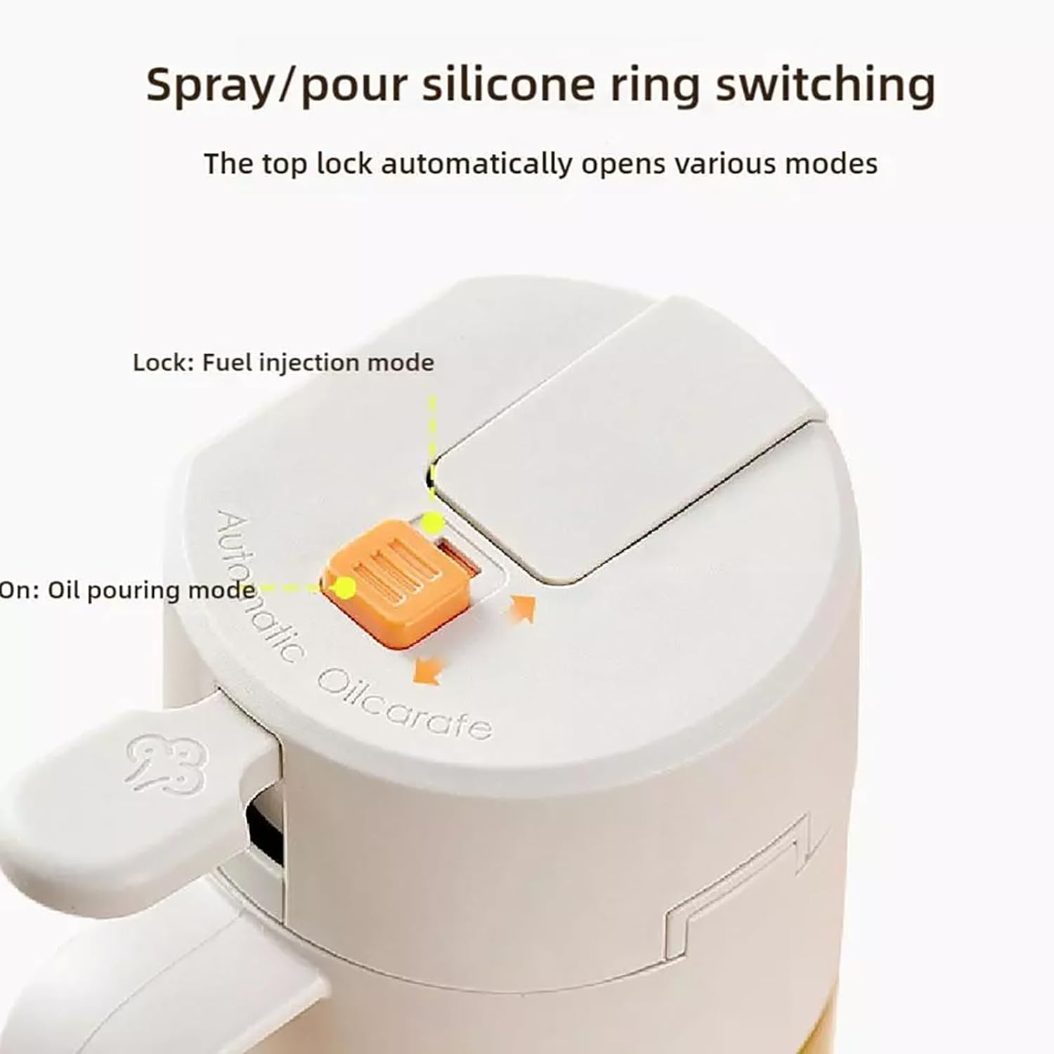 Aofly Oil Spray Bottle, 2 in 1 Olive Oil Dispenser, 20Oz/600Ml Glass Oil Bottle, Kitchen Tools & Gadgets for Air Fryer, Salad, Frying, BBQ (Yellow) image number 4