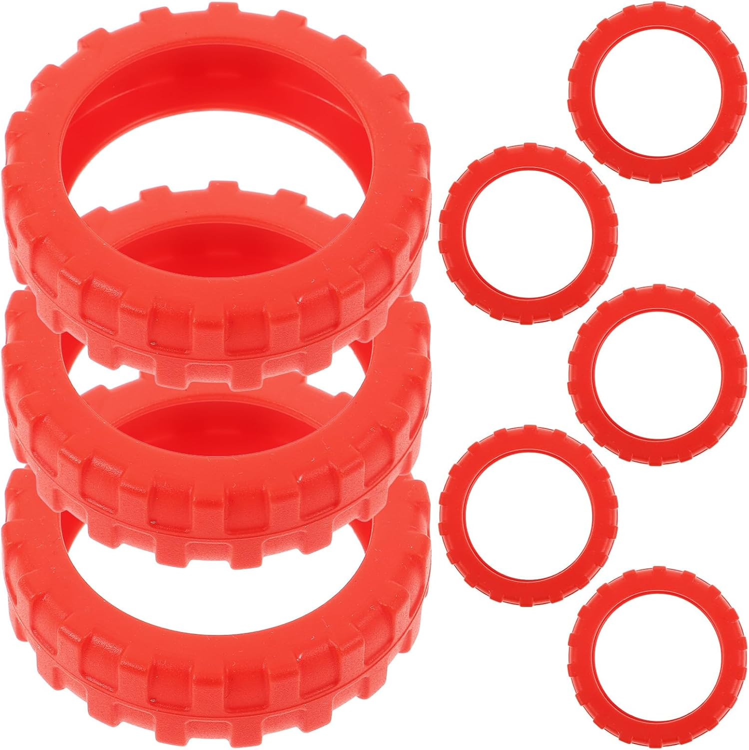 SOESFOUFU Travel Gear Luggage Wheel Covers 8Pcs Silicone Shock Absorbing Noise Reduction Protectors for Suitcase Wheels Easy Installation image number 2