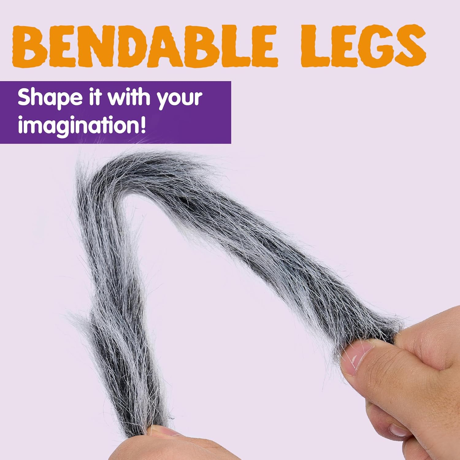 JOYIN Halloween Outdoor Decorations Giant Spider, Scary Large Spider Props for Yard Lawn Halloween outside Decor and Indoor Party Decor, Gray (Standing Height Is 15 Inches) image number 1