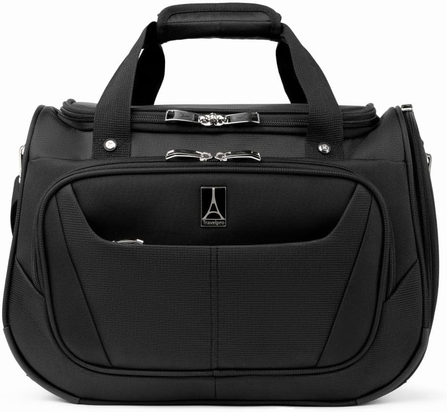 Travelpro Maxlite 5 Softside Lightweight Underseat Carry-On Travel Tote, Overnight Weekender Bag, Men and Women, 18 Inch, Black, Carry-On 18-Inch, Maxlite 5 Lightweight Underseat Carry-On Travel Tote