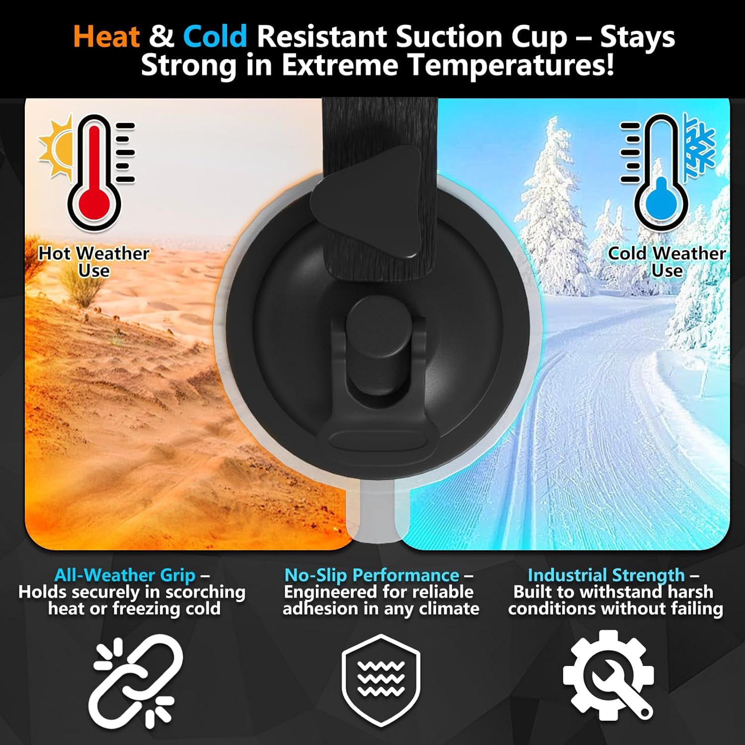 Car Mount for Starlink Mini &ndash; Suction Cup Accessories Kit for Sunroofs,Car Windows & Roof Installation, Secure Holder for Rvs, Boats & Road Trips with Stable Signal (Black) - Blue image number 7