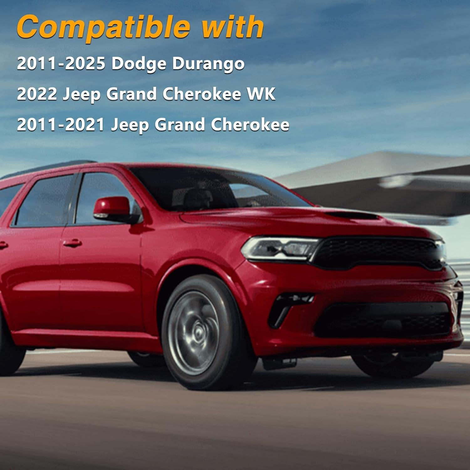 Hood Seal Strip Compatible with 2011-2021 Jeep Grand Cherokee 2011-2025 Dodge Durango, Front Seal with Rivets Replace# 68070493AA image number 3