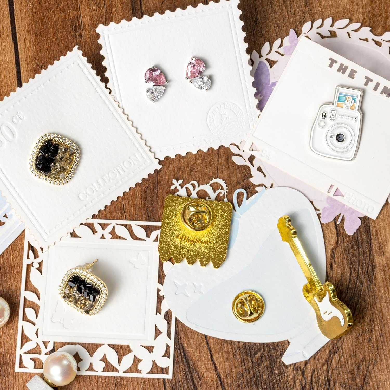 2 Packs Vintage Scrapbook Cutout Paper Window Frame Decorative Paper Butterfly Bottle Film Deco Paper for Card Making DIY Photo Album Notebook Scrapbooking Handmade Arts and Crafts (Shine) image number 4