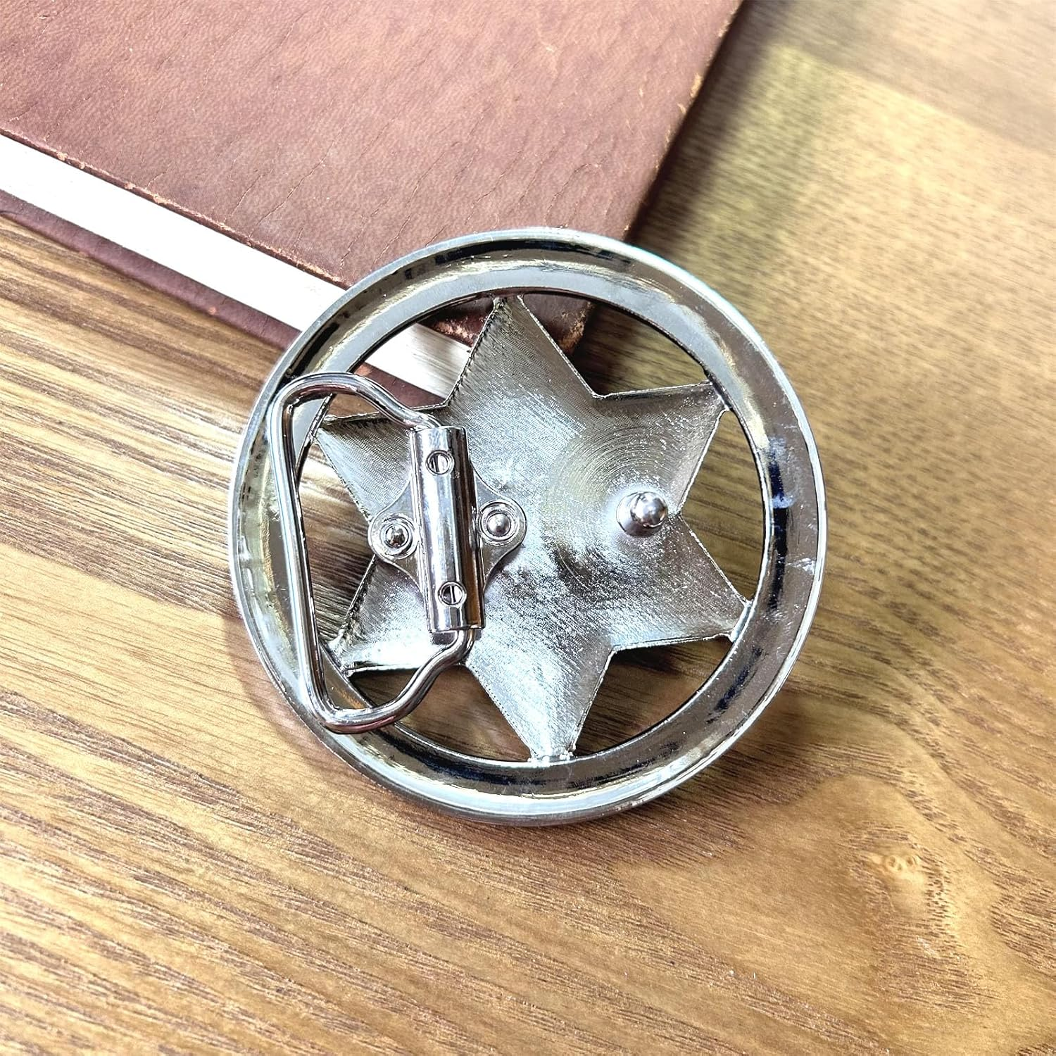 Western Belt Buckles for Men Women, American Air Force Sheriff Cowboy Belt Buckle Gifts for Christmas Birthday Halloween image number 3