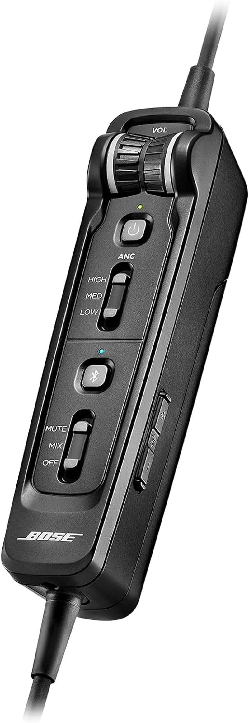 Bose A30 Aviation Headset, Noise Cancelling Pilot Headset with Adjustable ANR, Bluetooth and Lightweight Comfortable Design, Dual Plug, Black image number 5