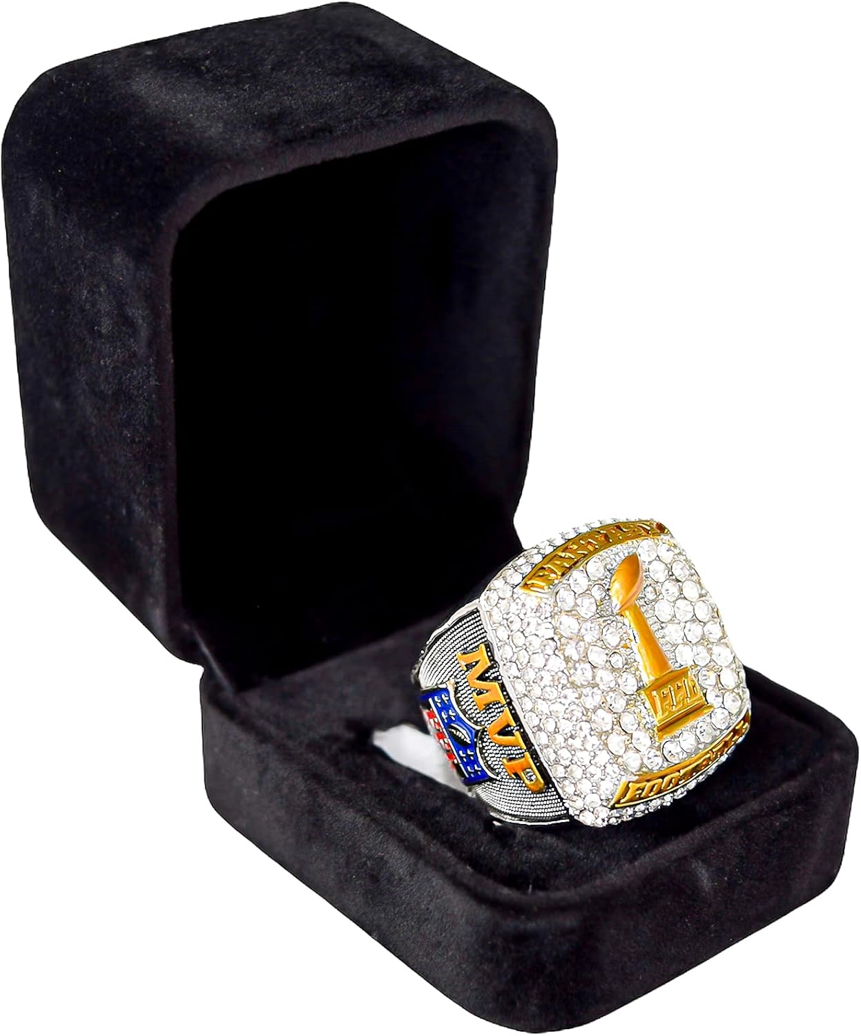 Spire Designs Fantasy Football Championship Ring - FFL Ring with Display Box image number 4