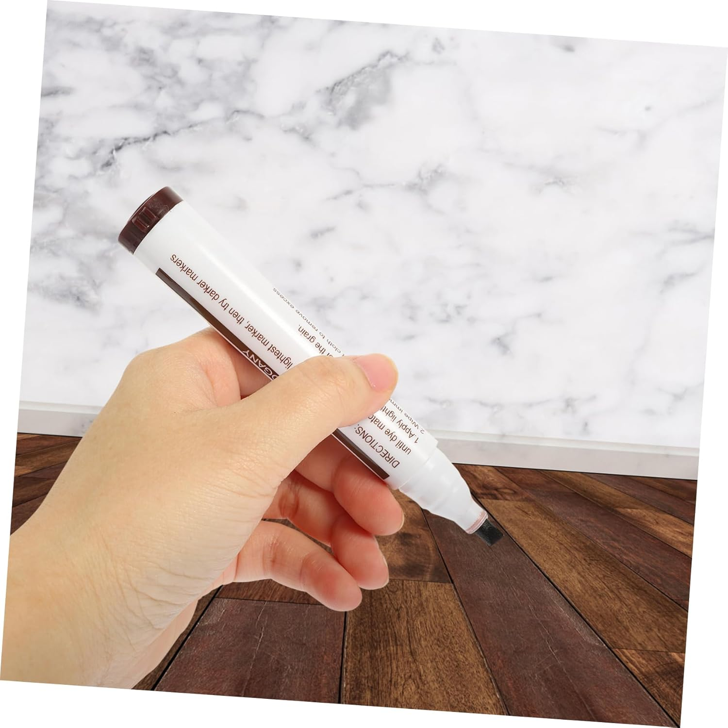 Baluue Wood Scratch Repair Markers Furniture Touch-Up Pens 10Pcs Set Waterproof Portable Painting Markers for Floor Cabinets and Chairs Furniture Repair Kit image number 6