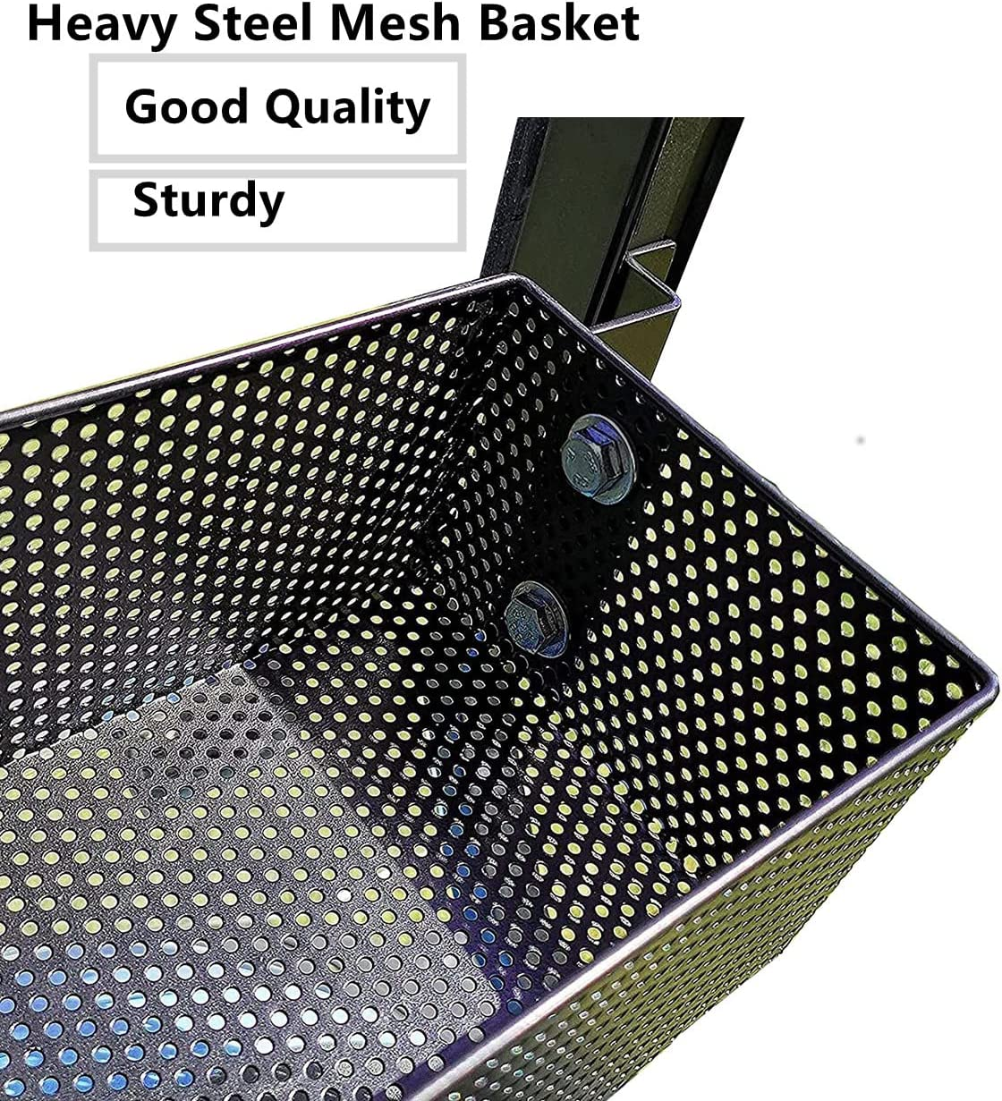 Golf Cart Yamaha Front Inner Dash Storage Basket and Rack Fits Yamaha G29 and Drive 2, Heavy Steel Golf Cart Mesh Basket image number 5