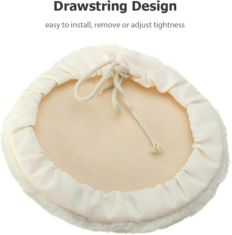 6Pcs 7-Inch Buffing Pads Car Bonnet Buffing Waxing Pad Kit Buffer Polishing Polisher Pad Wool Buffering Pads for Drill Body Repair Buffing & Polishing Pads image number 1