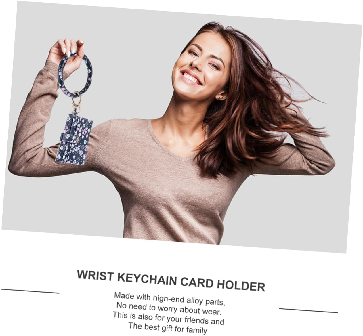 Ciieeo Wrist Keychain Card Holder Bag Multifunctional Key Ring Holder for Keys Wallet Cards in Pocket Use image number 4