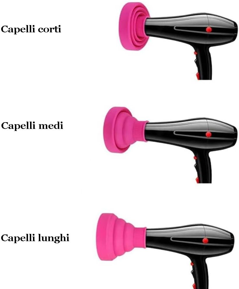 Foldable Silicone Diffuser Portable Universal Hair Drying Curly Hair Dryer Holder Diameter 4-5Cm image number 1