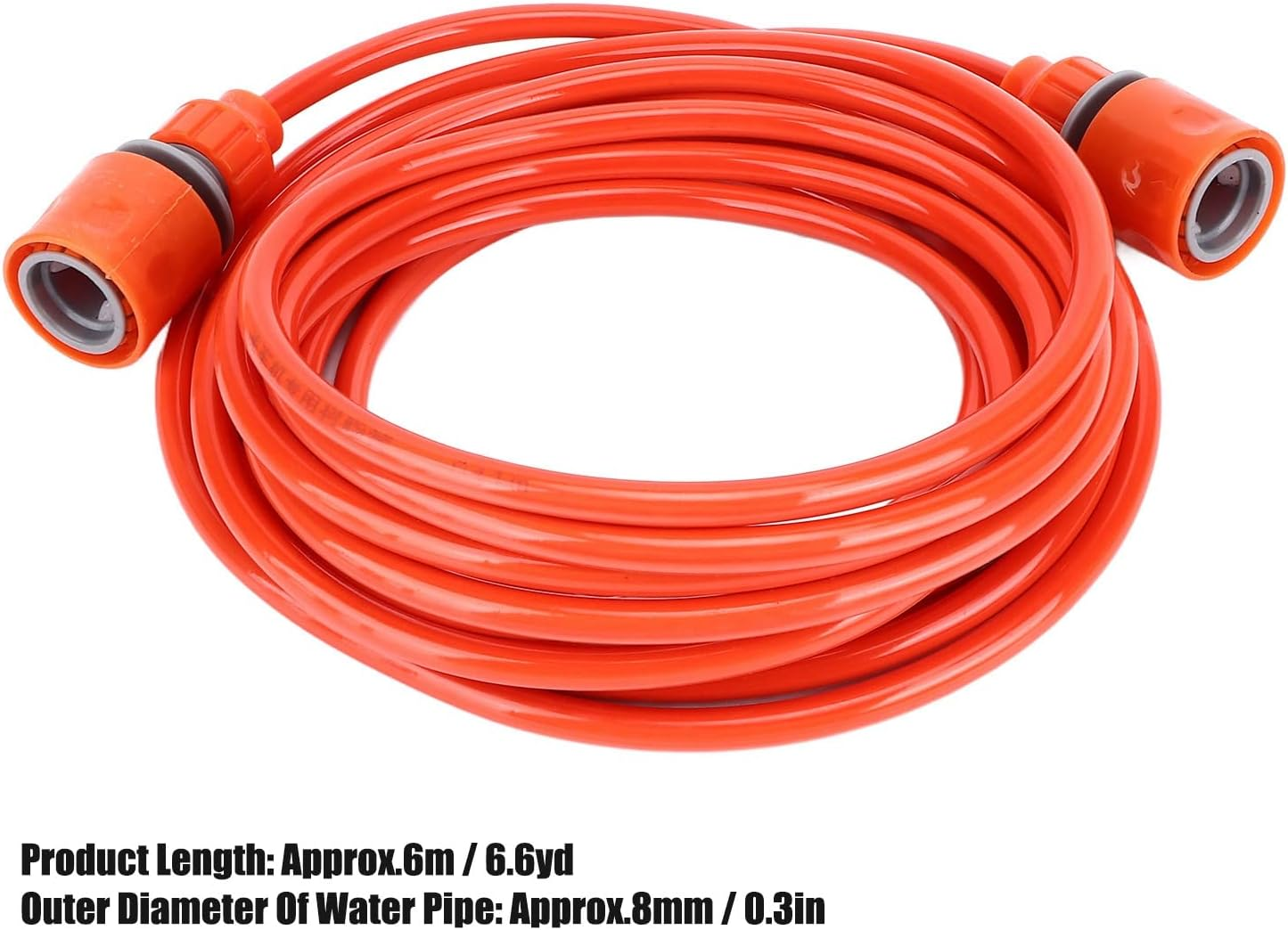 19.68Ft Garden Hose, High Pressure Soft Flexible Explosion Proof Antifreeze Garden Water Hose, Heavy Duty Plastic Water Pipe for Garden Irrigation, Garden Watering, Car Washing