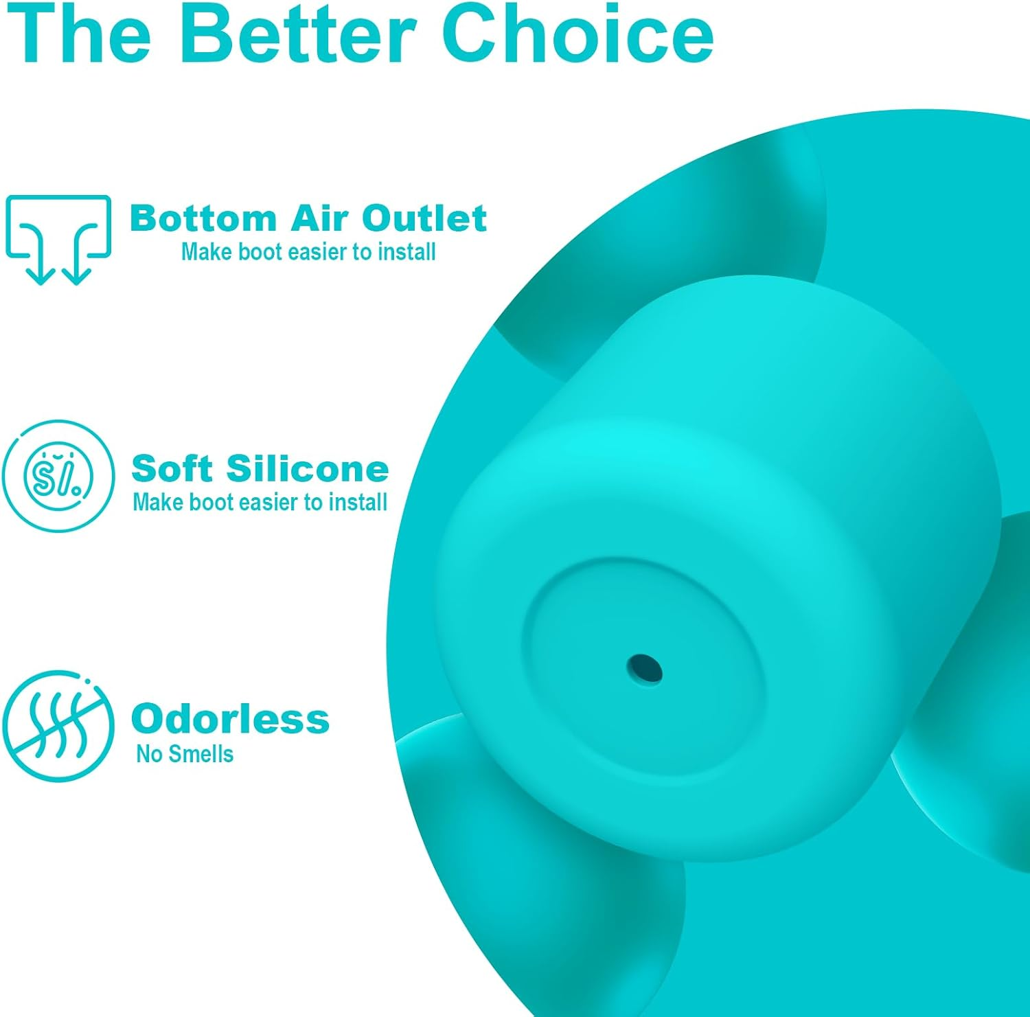 2PCS Silicone Water Bottle Boot for Owala 24Oz 32Oz 40Oz, Anti-Slip Protective Sleeve Bottom Bumper Protector for Freesip, Twist, and Flip Stainless Steel Water Bottles - Blue image number 4