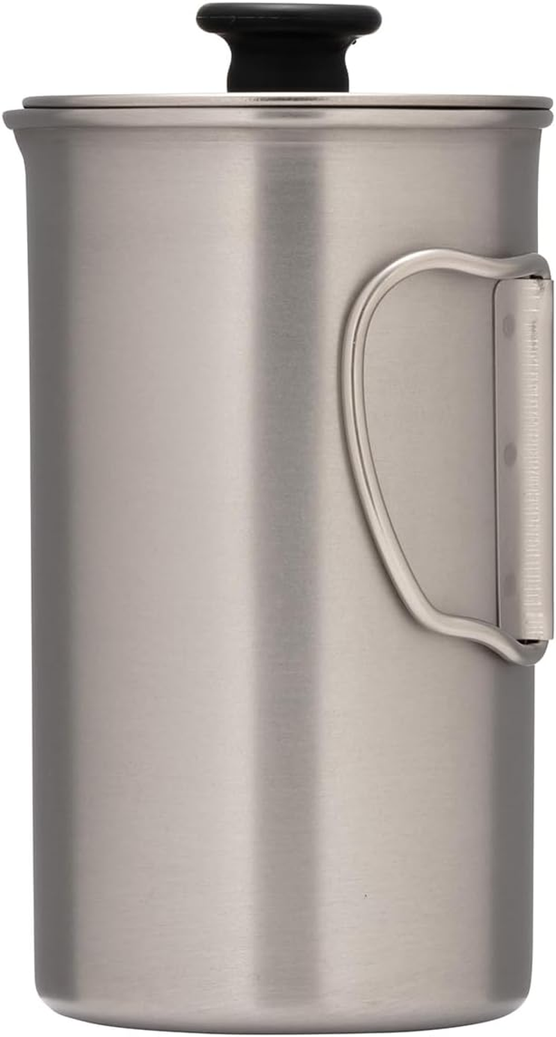 Snow Peak Titanium French Press - Ultralight Coffee Maker for Camping, Backpacking & Hiking - Camping Cookware Essential for Coffee Anywhere image number 5