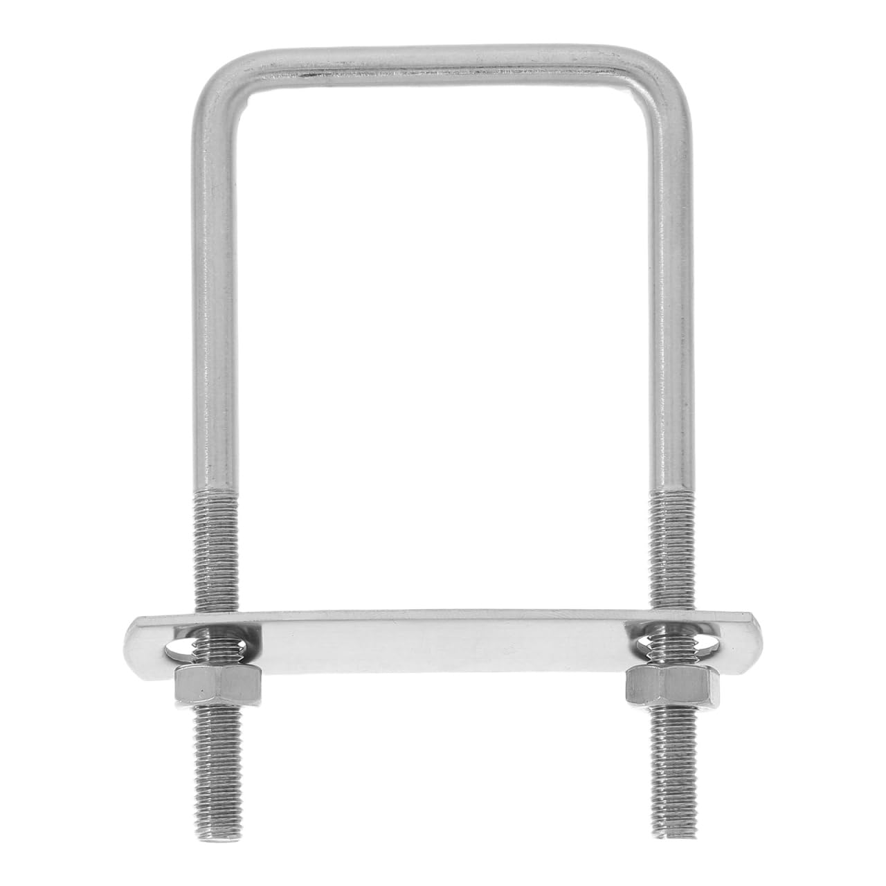 Operitacx Square U-Bolt, 2.4 * 4.7In Heavy Duty Stainless Steel U Bolt with Nuts & Plate for Wood, Sailboat Trailers, Tube, Industrial Supplies image number 2