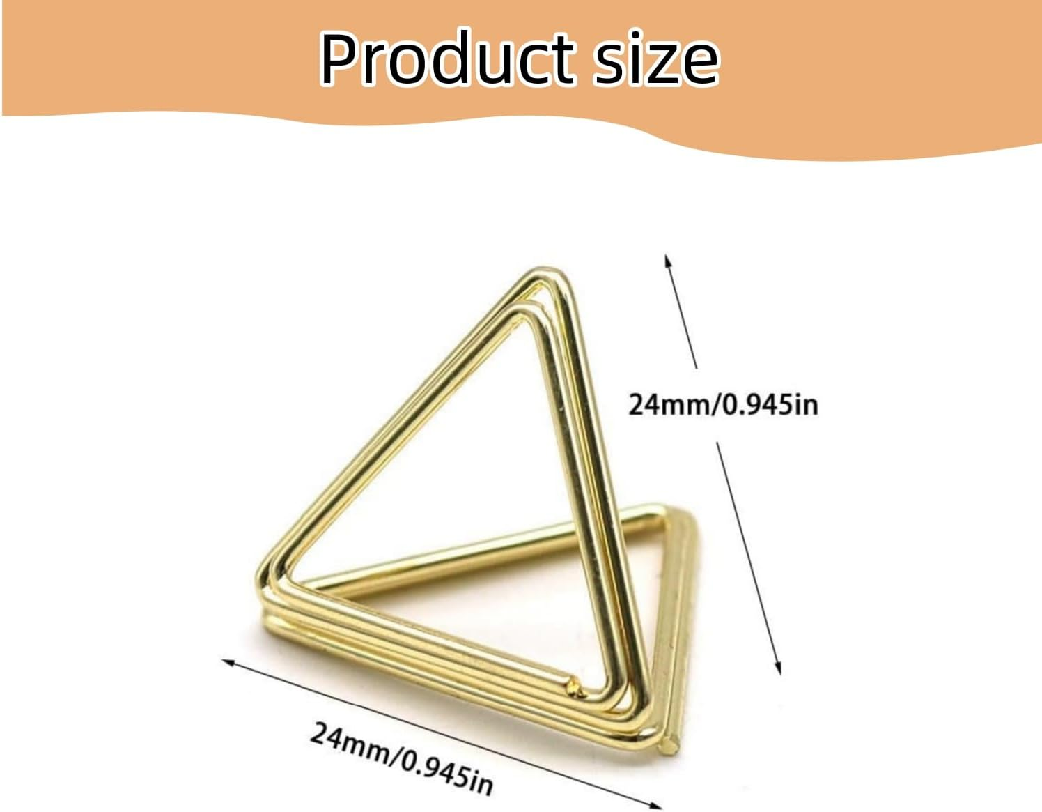 60 Pcs Place Card Holder, Triangle Shape Table Number Holder, Wedding Table Mini Name Card Holder, Seating Labels Placecard Clips Stand, Photo Picture Holder for Wedding Party Shower (Gold)