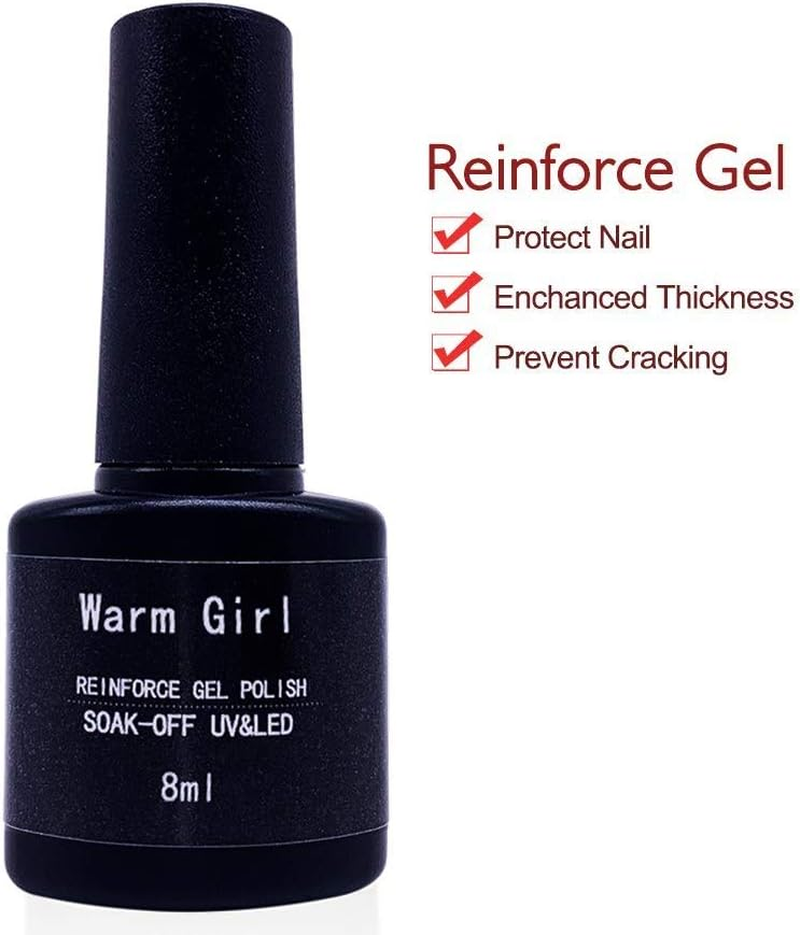 Warm Girl Nail Art Reinforcement Gel Thickness Enhancer Protecter Manicure Soak off UV Coat image number 4