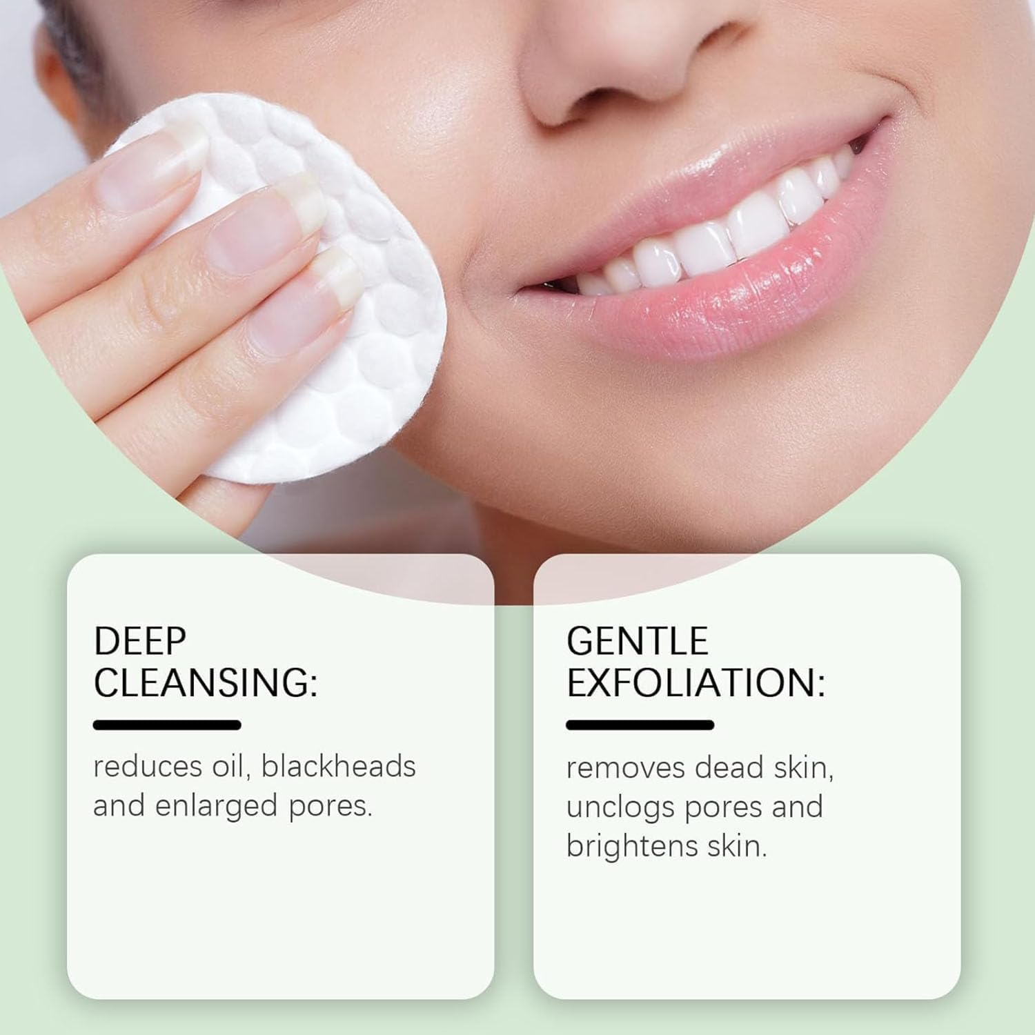 Quia Zero Pore Pads Deep Cleansing & Pore Minimizing, Zero Pore Pads 2.0, Dual-Textured Facial Toner, Facial Exfoliating Pads, Say Goodbye to Oil and Blackheads, All Skin Types (1) - 3 image number 3