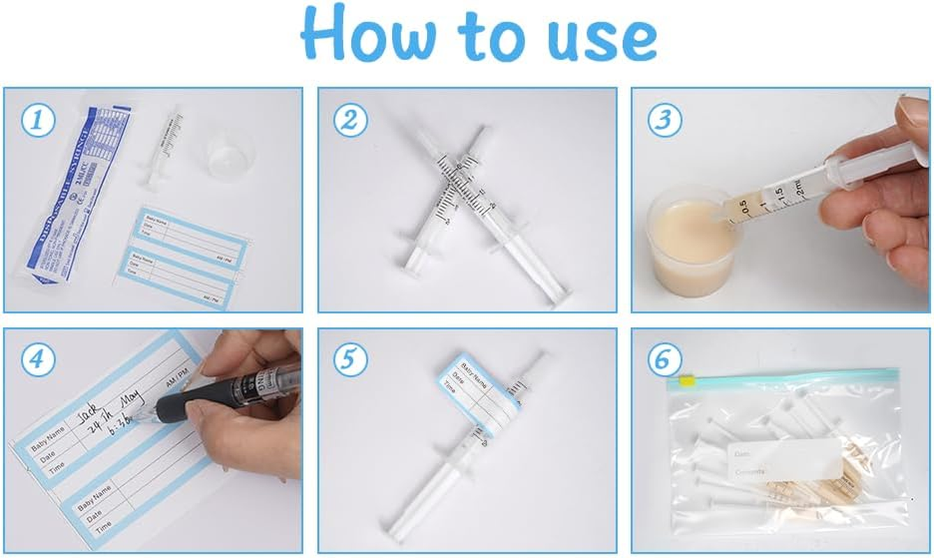 Colostrum Collector Kit, Including 20 Latex Free, Sterile, Sealed Breast Milk Collectors, Available in 1Ml Options (20, 1Ml) image number 1