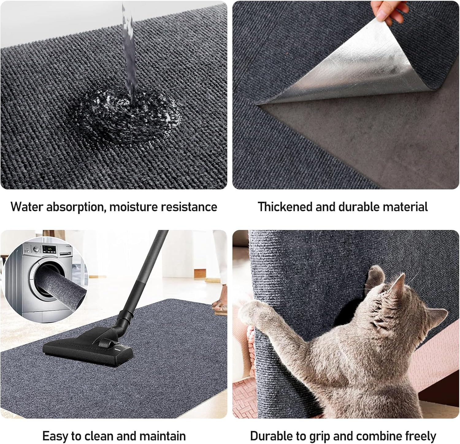 Cat Scratching Mat, Cat Scratching Mat, Self-Adhesive, Scratching Boards Cat, Scratching Board for Cats, Scratching Mat for Cats, Scratching Mat, Cats for Protects Door, Carpets, Sofas (200 X 40 Cm)