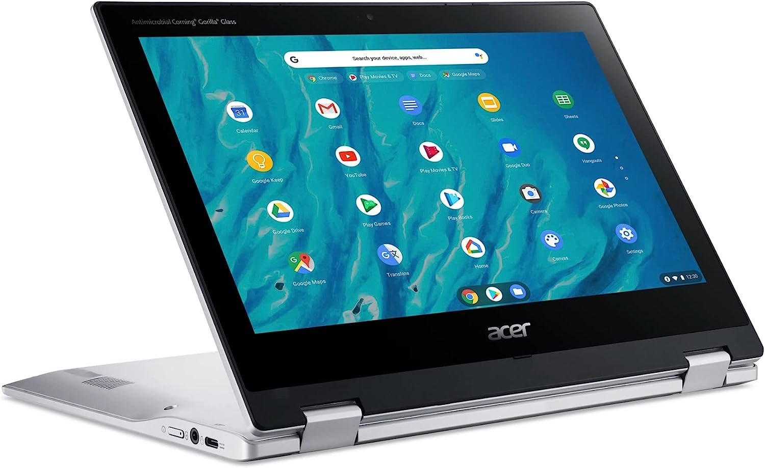Acer Spin 311 3H 11.6'' 2-In-1 Touchscreen Chromebook (8-Core Mediatek MT8183C, 64GB Emmc, 4GB RAM, Stylus) Flip Convertible Laptop, 15-Hr Battery Life, IST Pen, Webcam, Chrome OS, Pure Silver image number 1