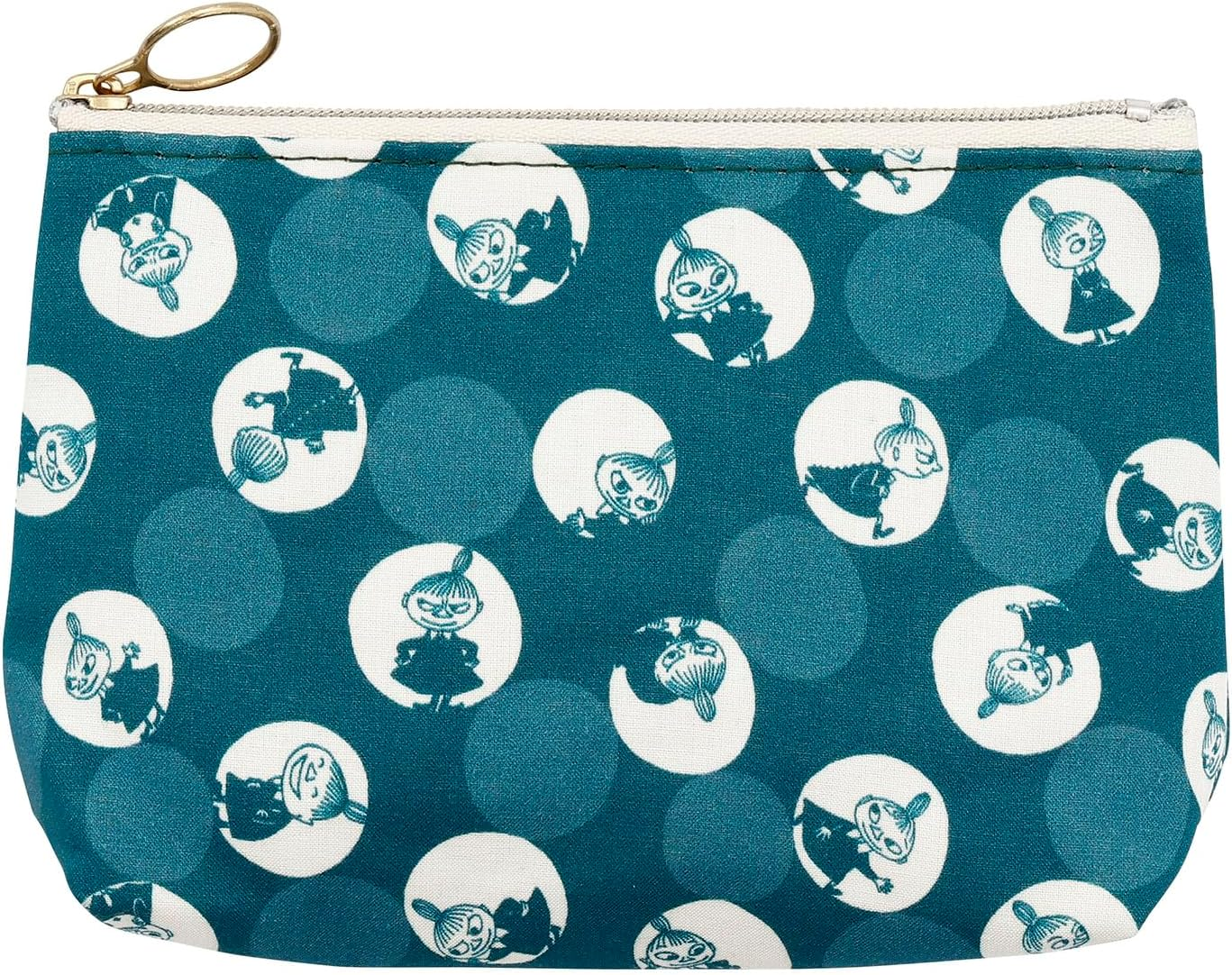 Quarter Report (Moomin) Moomin Basic Pouch Polka Dot Little My Taupe Approx. W 5.9 X H 4.1 X D 1.8 Inches (15 X 10.5 X 4.5 Cm) Cosmetics Cosmetic Pouch Women'S (Zippered) [Made in Japan]