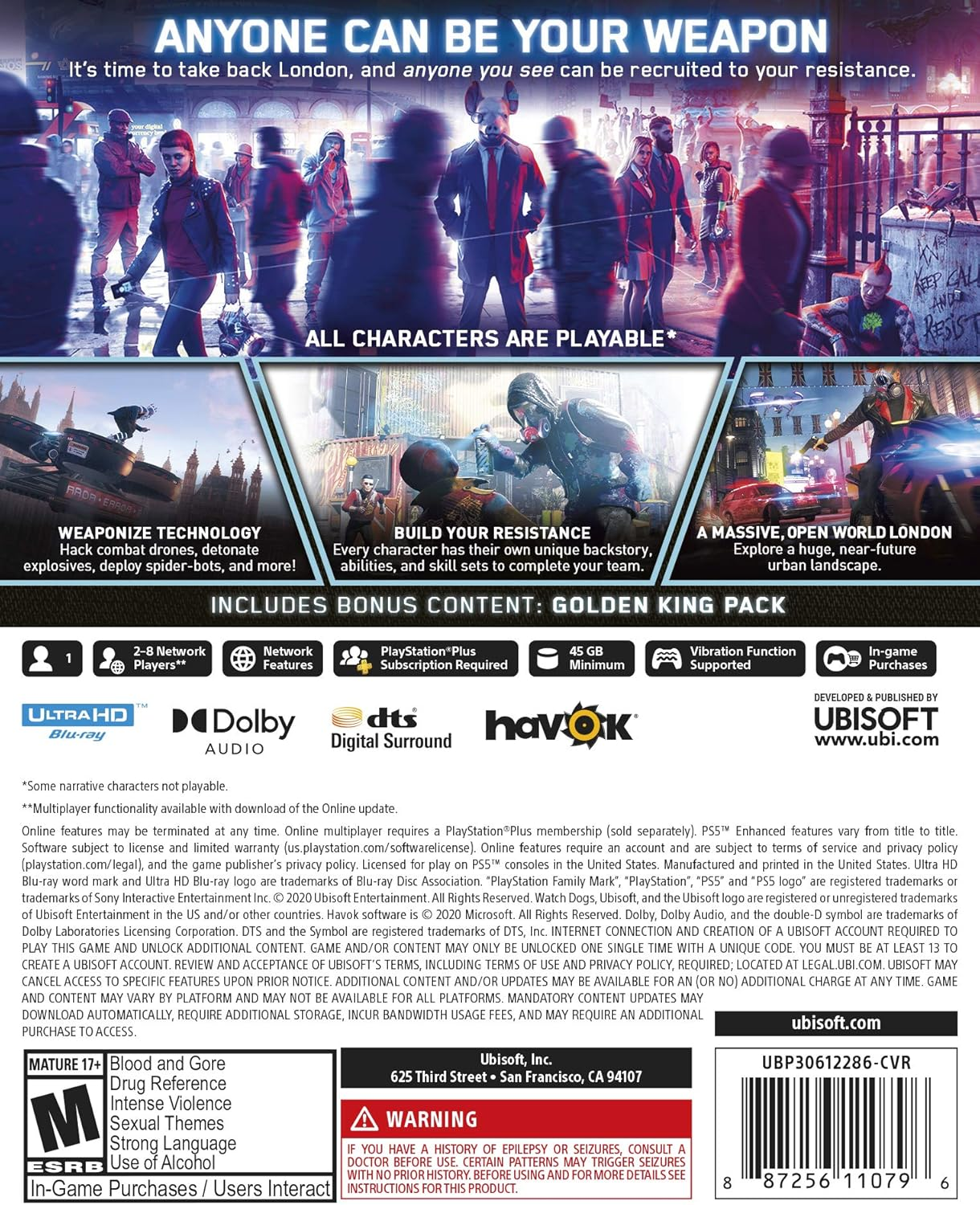 Watch Dogs: Legion - Standard Edition for Playstation 5 image number 6