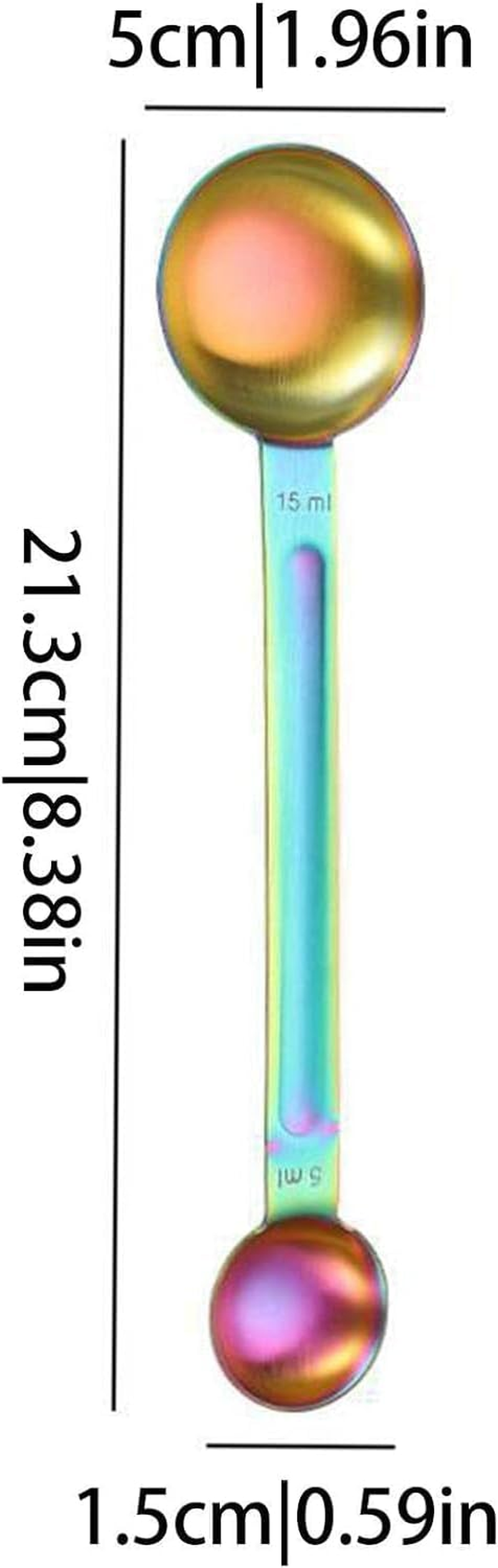 Coffee Scoop, Ground Coffee Tamping Tool for Barista Coffee Bean Long Handle Tablespoon Fits Coffee Container for Ground Coffee for Coffee, Tea, Sugar and Milk Coffee Machine Accessories image number 2